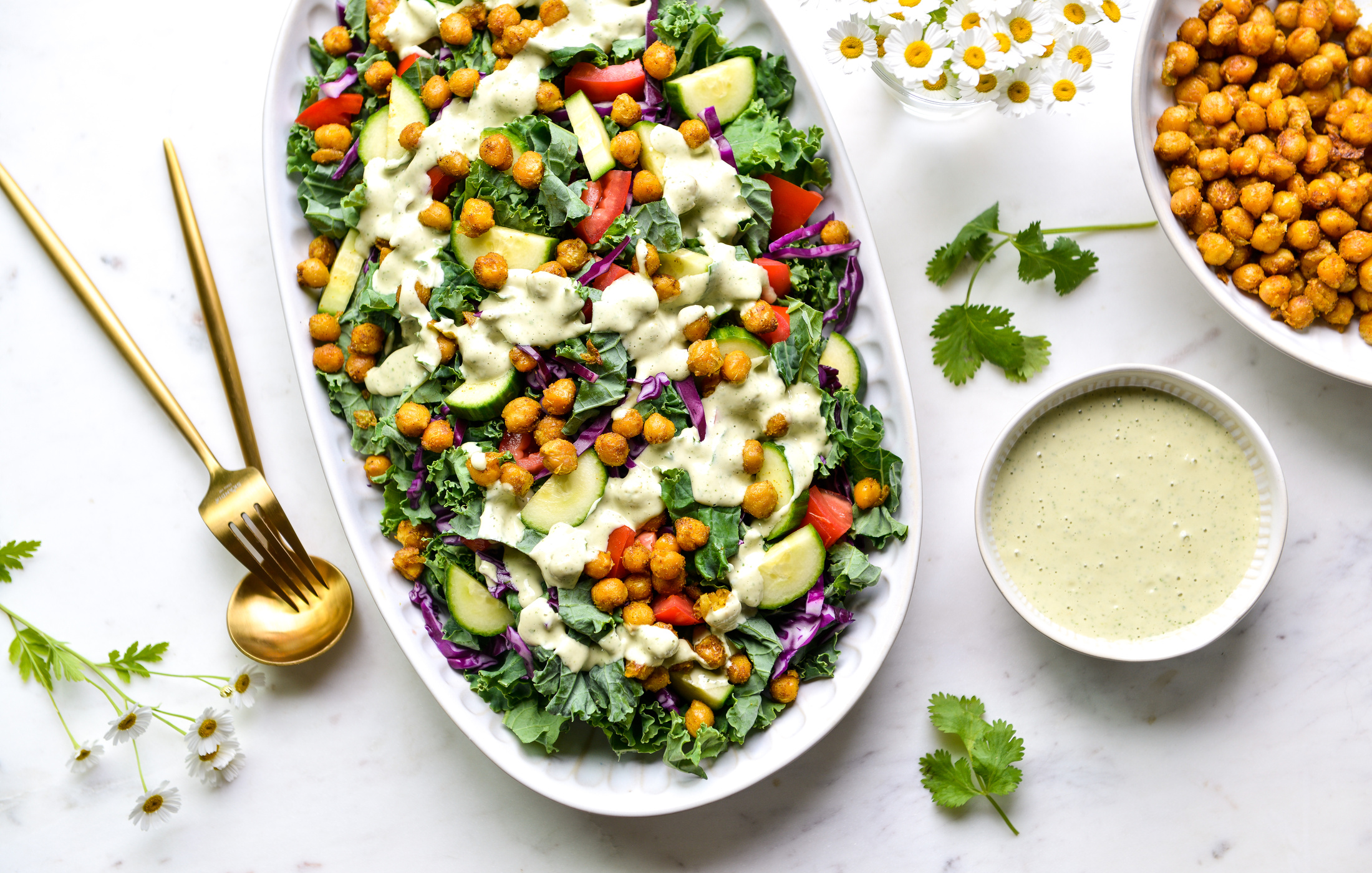 CURRIED CHICKPEA-KALE-CUCUMBER SALAD-2
