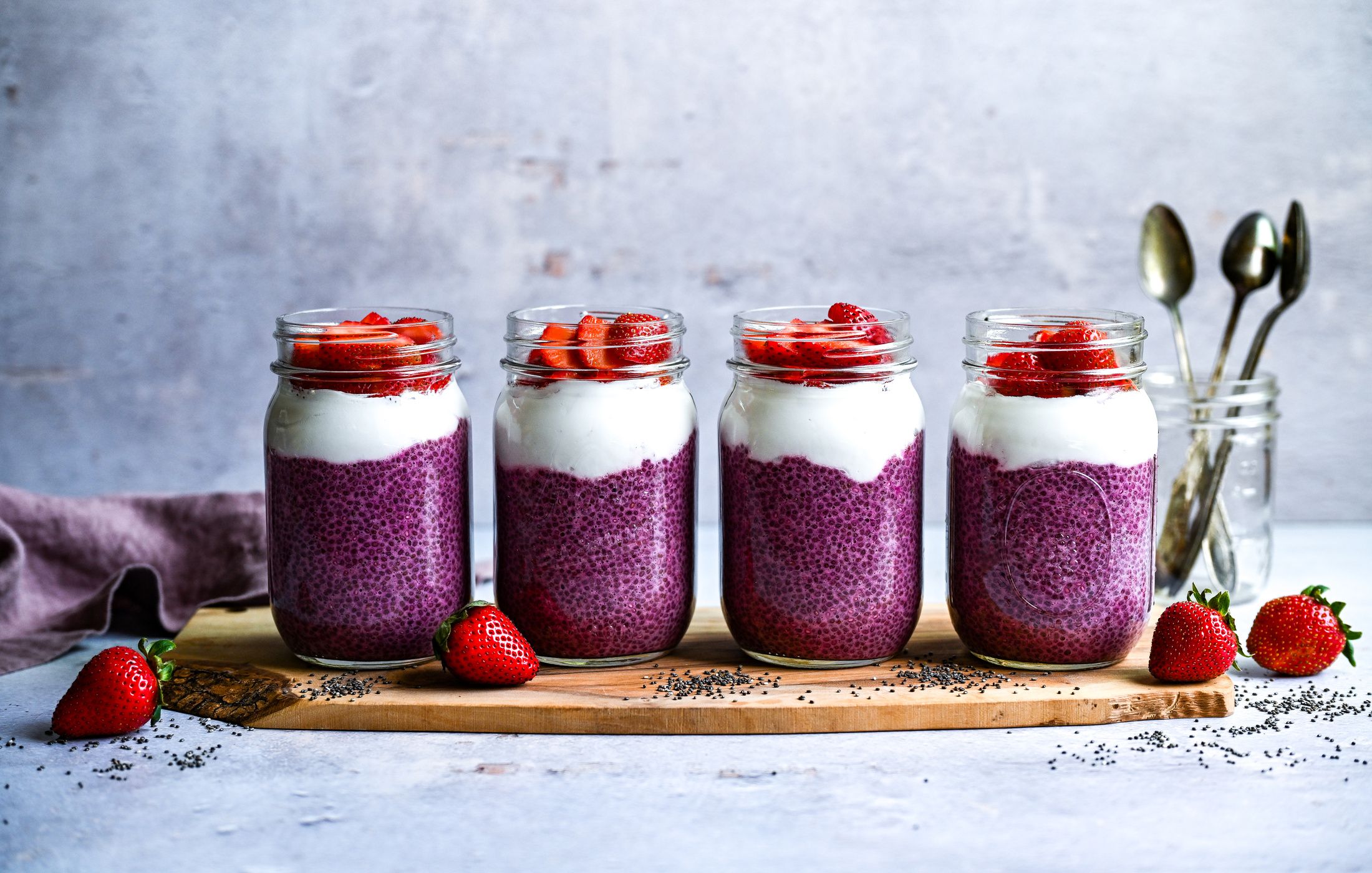 DAIRY-FREE DRAGON FRUIT CHIA PUDDING COLLAGEN PROTEIN-1
