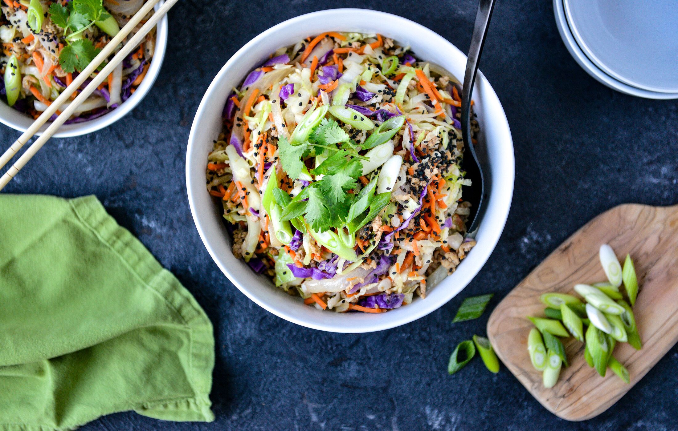 EGG-FREE PALEO EGG ROLL BOWLS-1