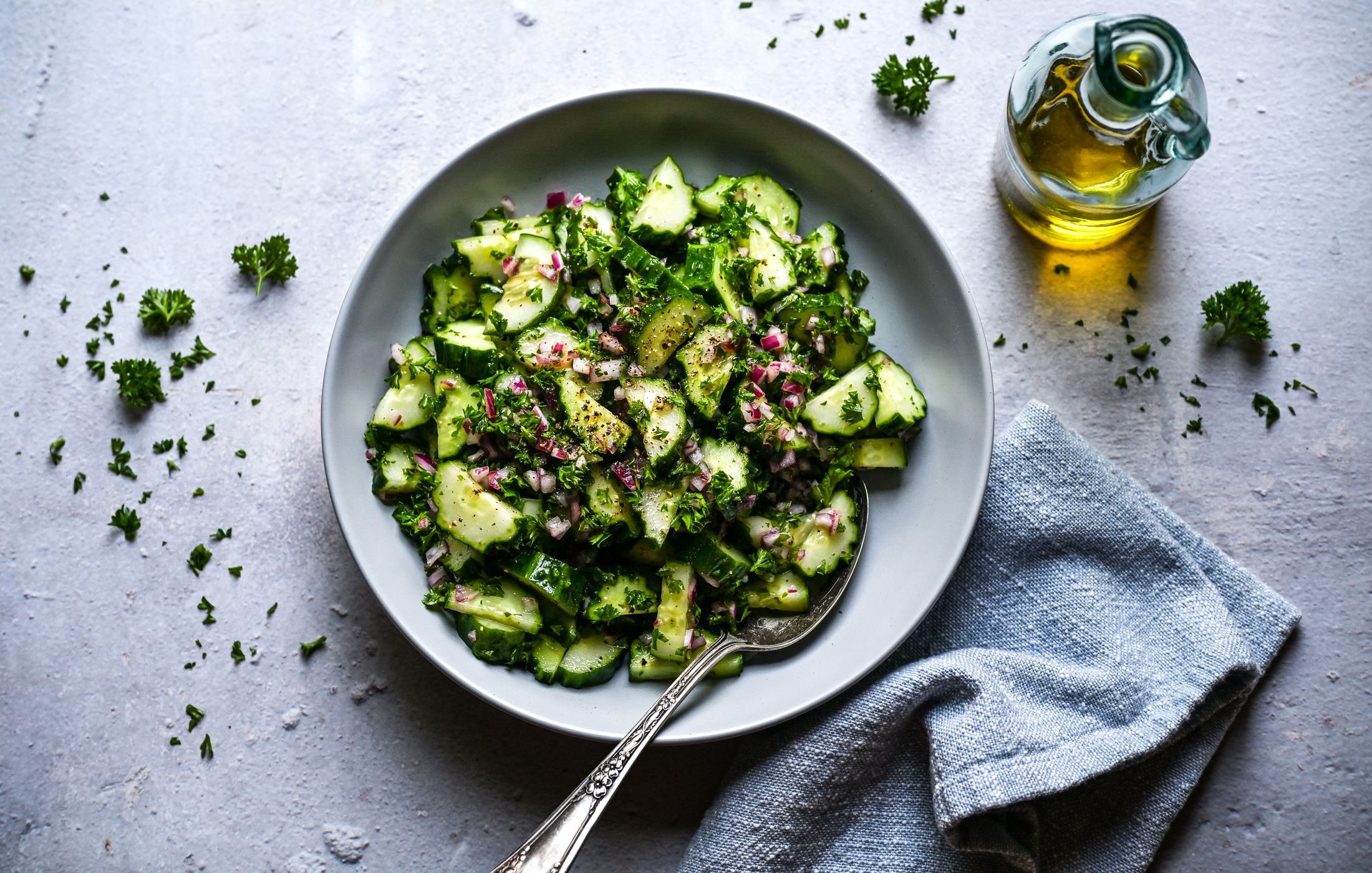 GARDEN CUCUMBER PARSLEY SALAD-11