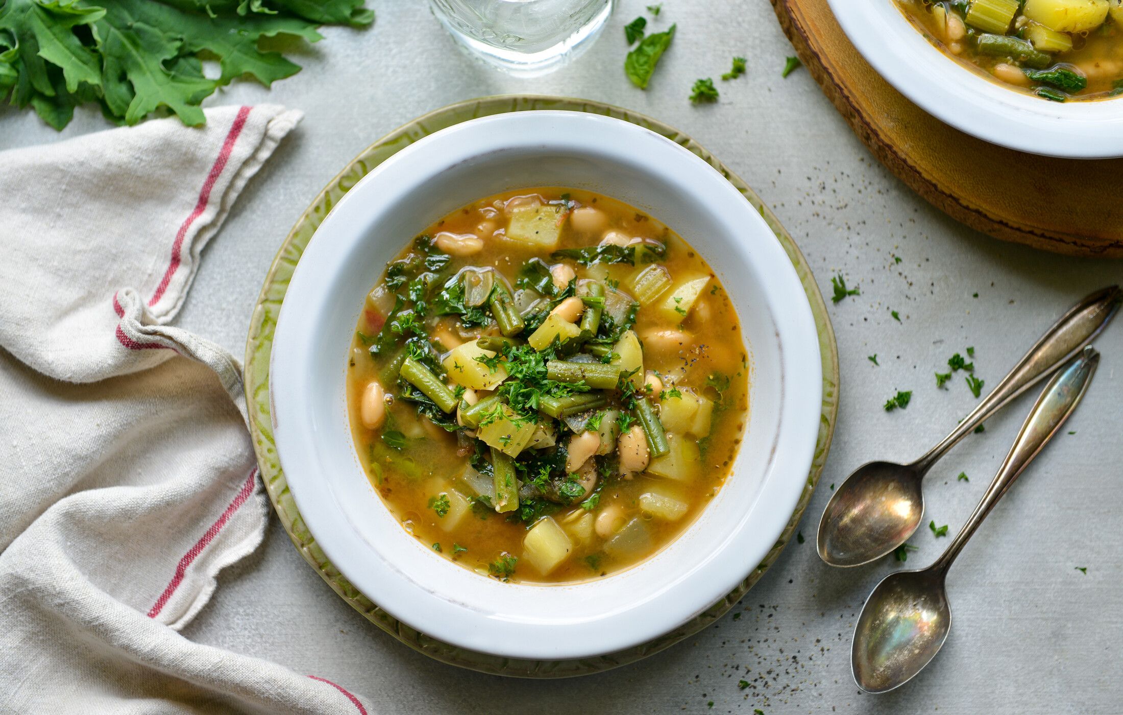 GARDEN VEGETABLE AND WHITE BEAN SOUP-3