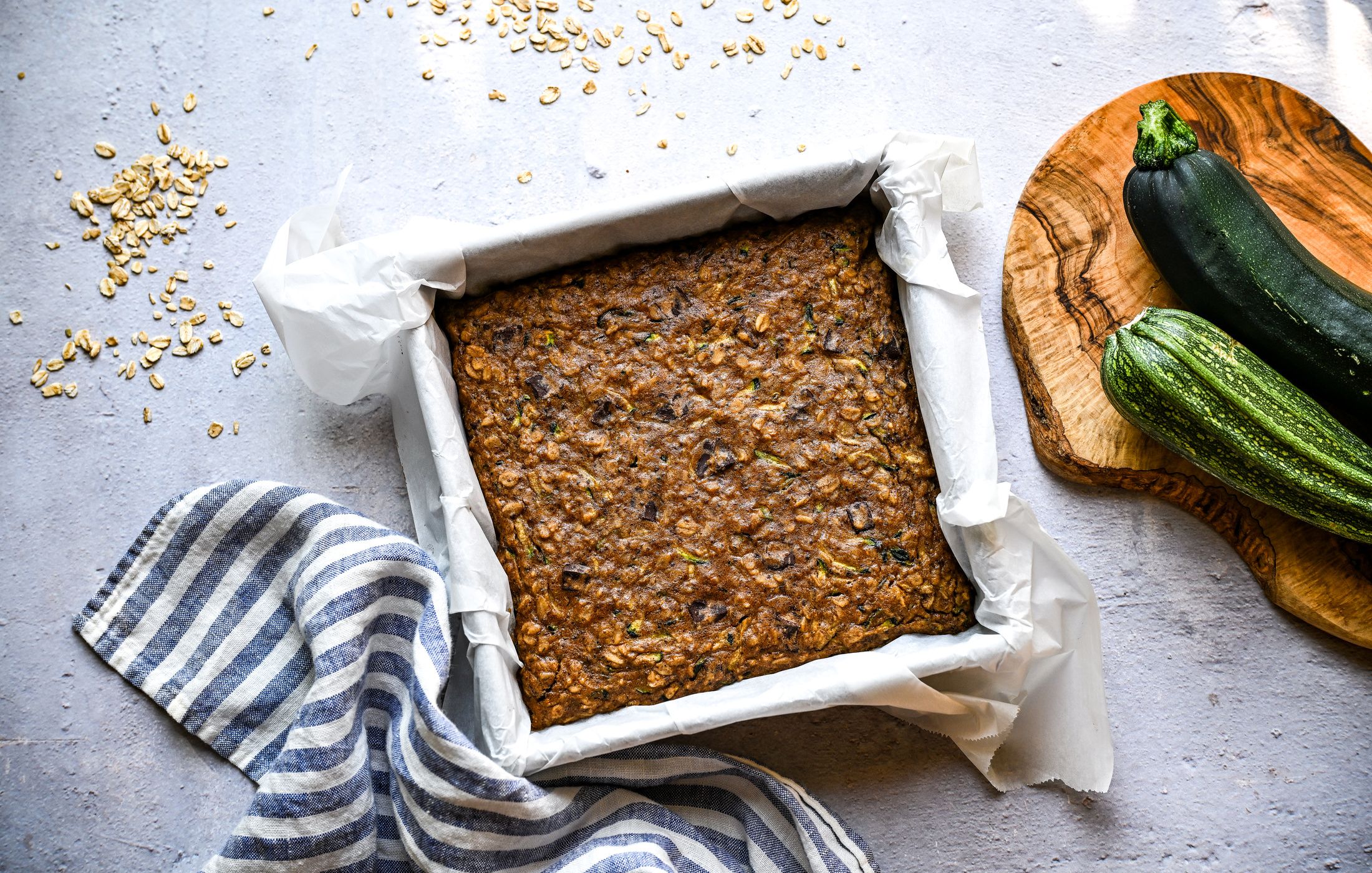 GLUTEN-FREE EGG-FREE NUT-FREE CHOCOLATE CHIP ZUCCHINI OATMEAL BARS BREAD-2