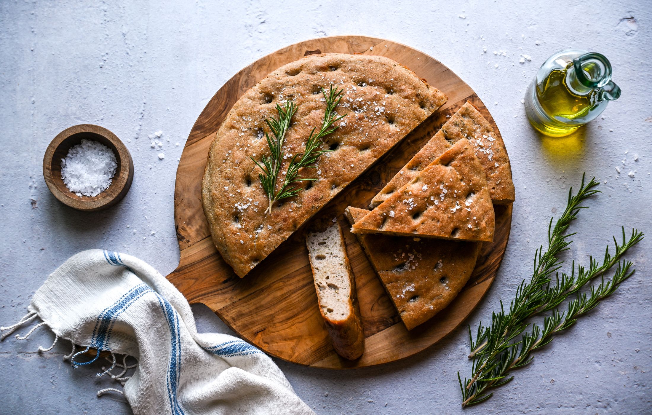 GLUTEN-FREE VEGAN ROSEMARY BUCKWHEAT  FOCACCIA BREAD-2
