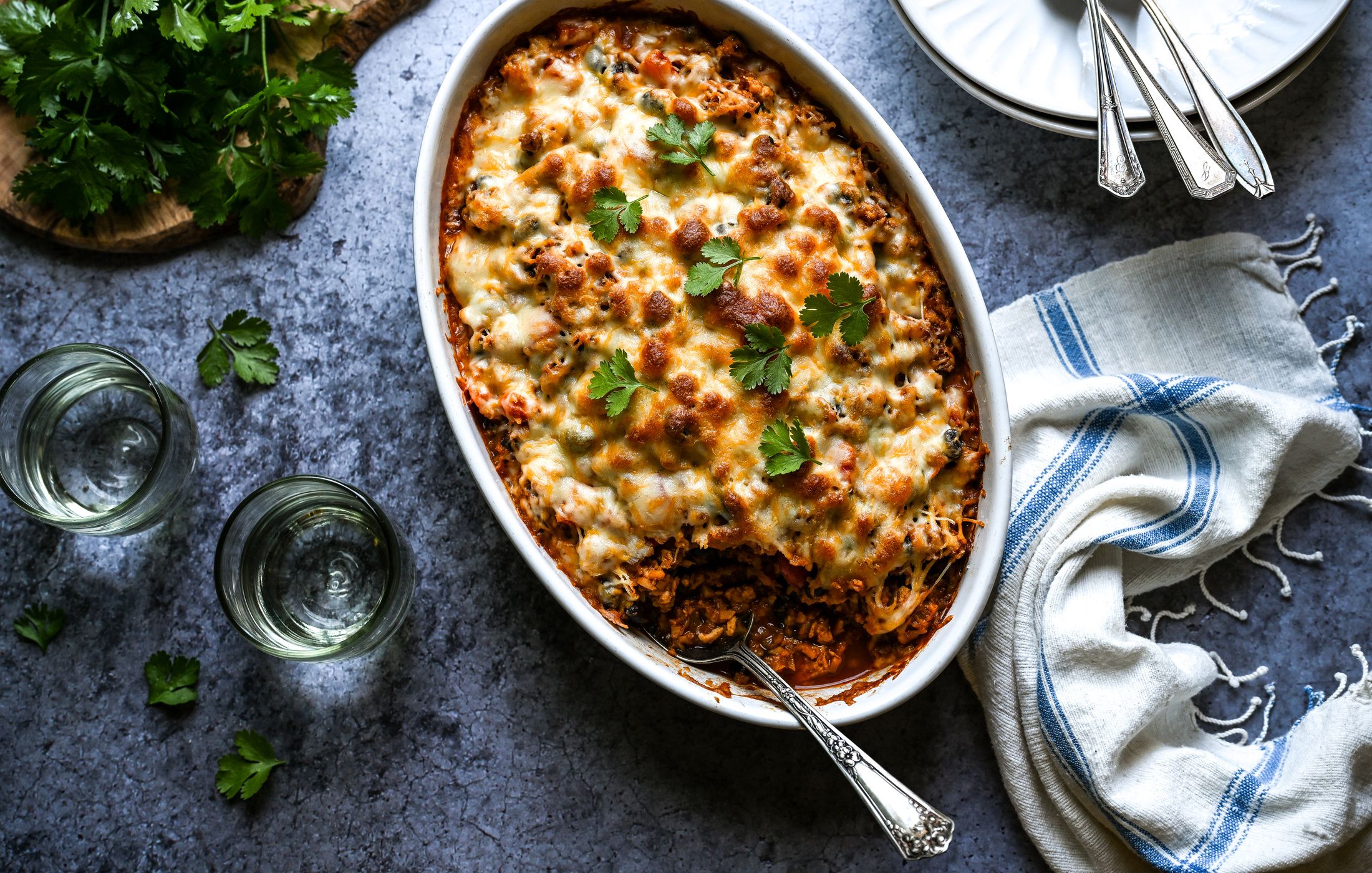 GROUND TURKEY AND BLACK BEAN ENCHILADA CASSEROLE GRAIN-FREE LOW-CARB-2