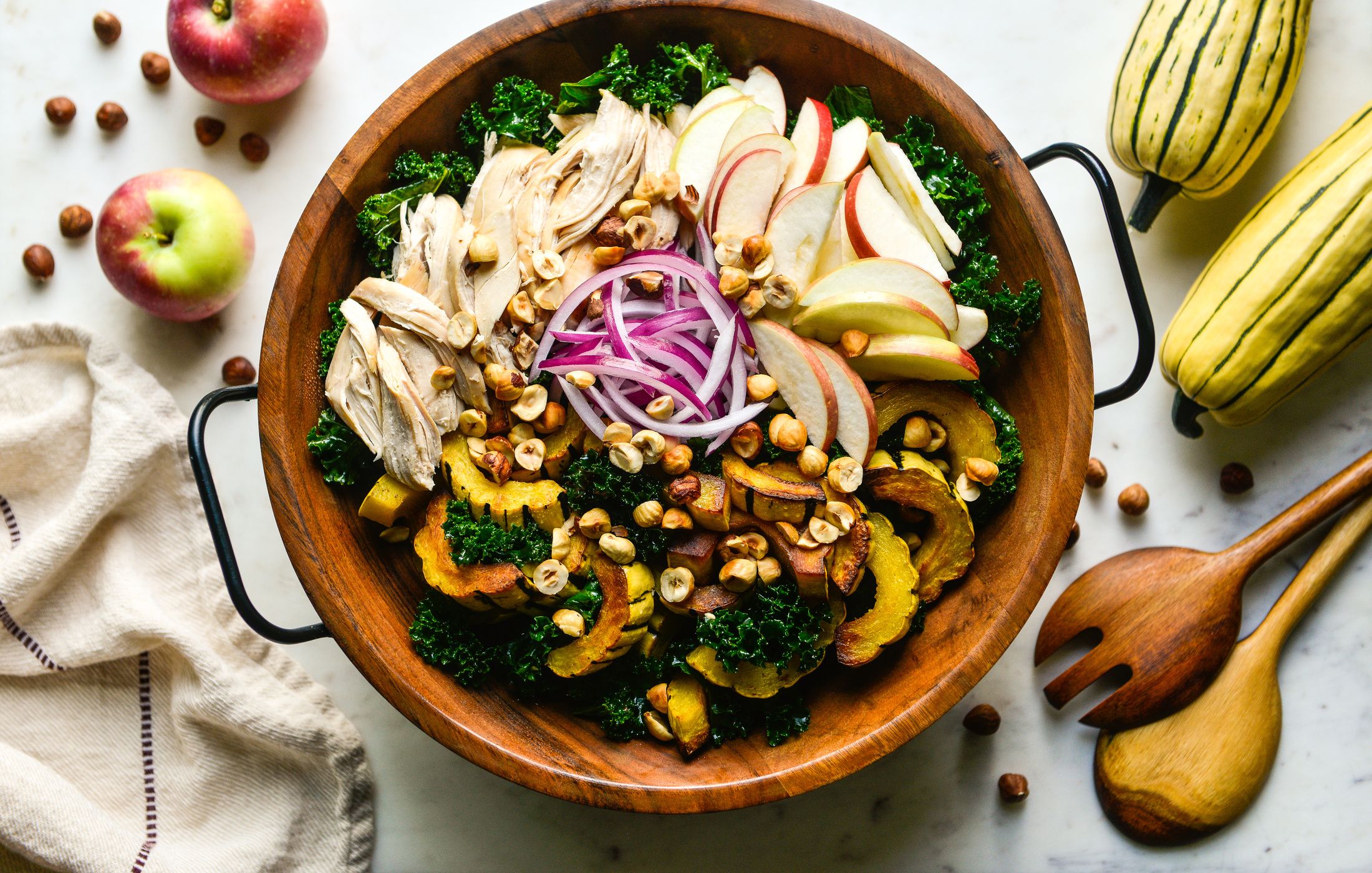 HARVEST KALE SQUASH CHICKEN SALAD-2