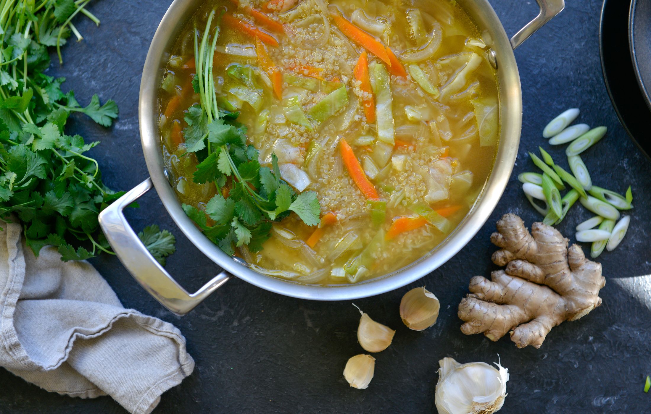 HEALING QUINOA CABBAGE SOUP-1