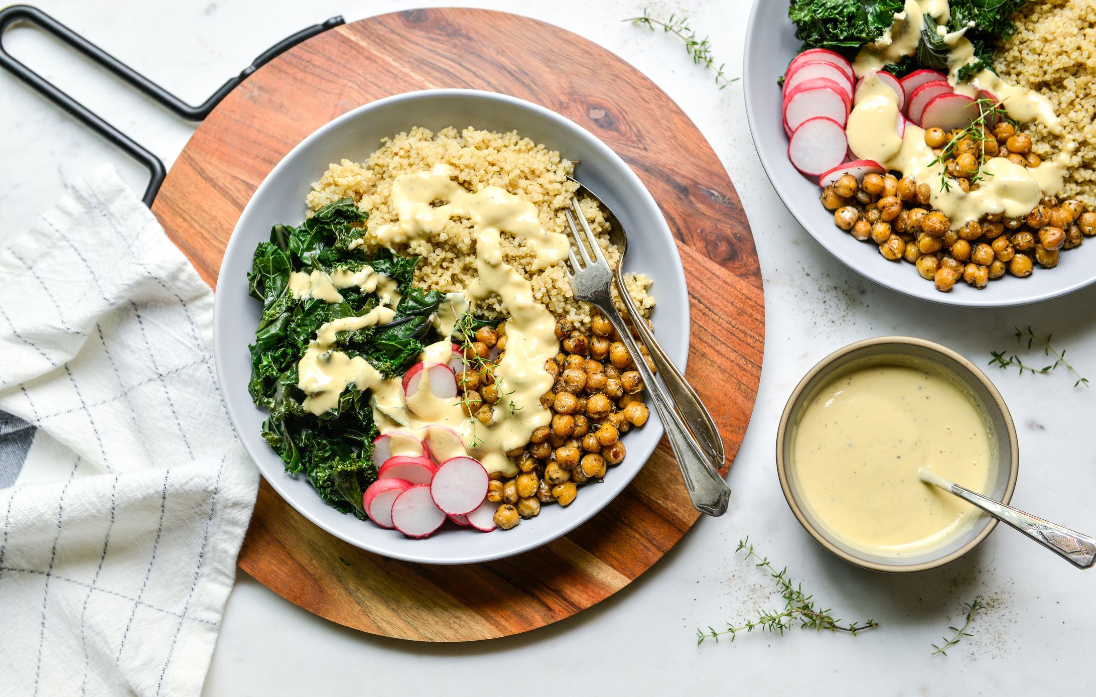 HERBED CHICKPEA QUINOA KALE BOWLS-2
