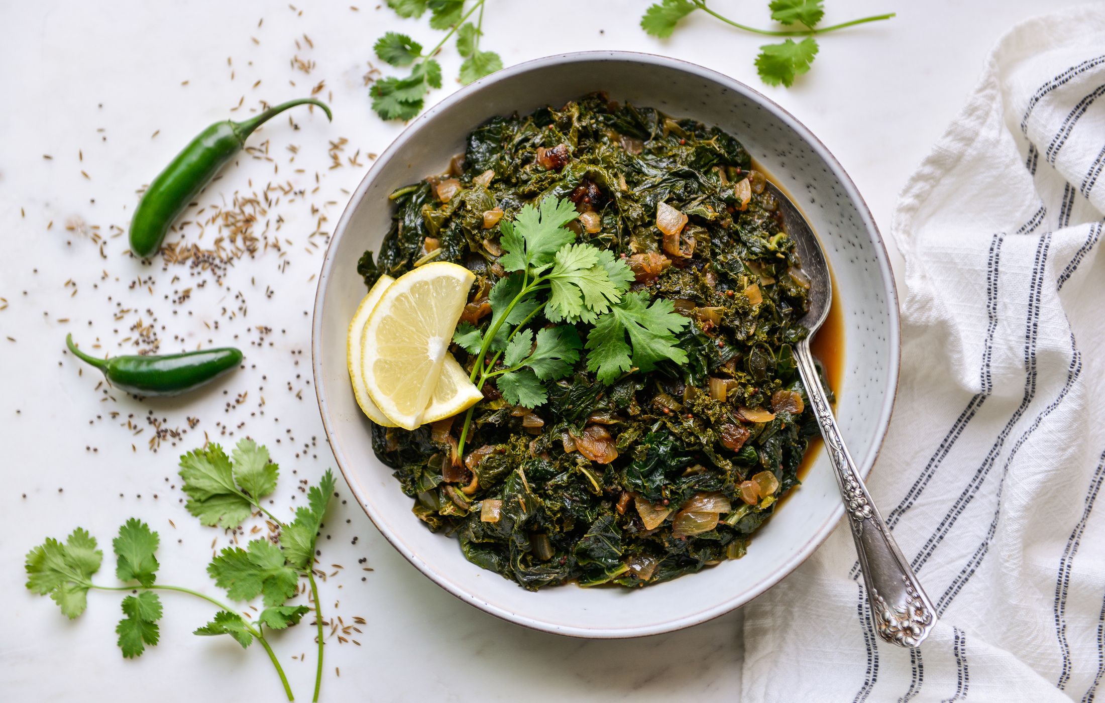 INDIAN SPICED DARK LEAFY GREENS-1