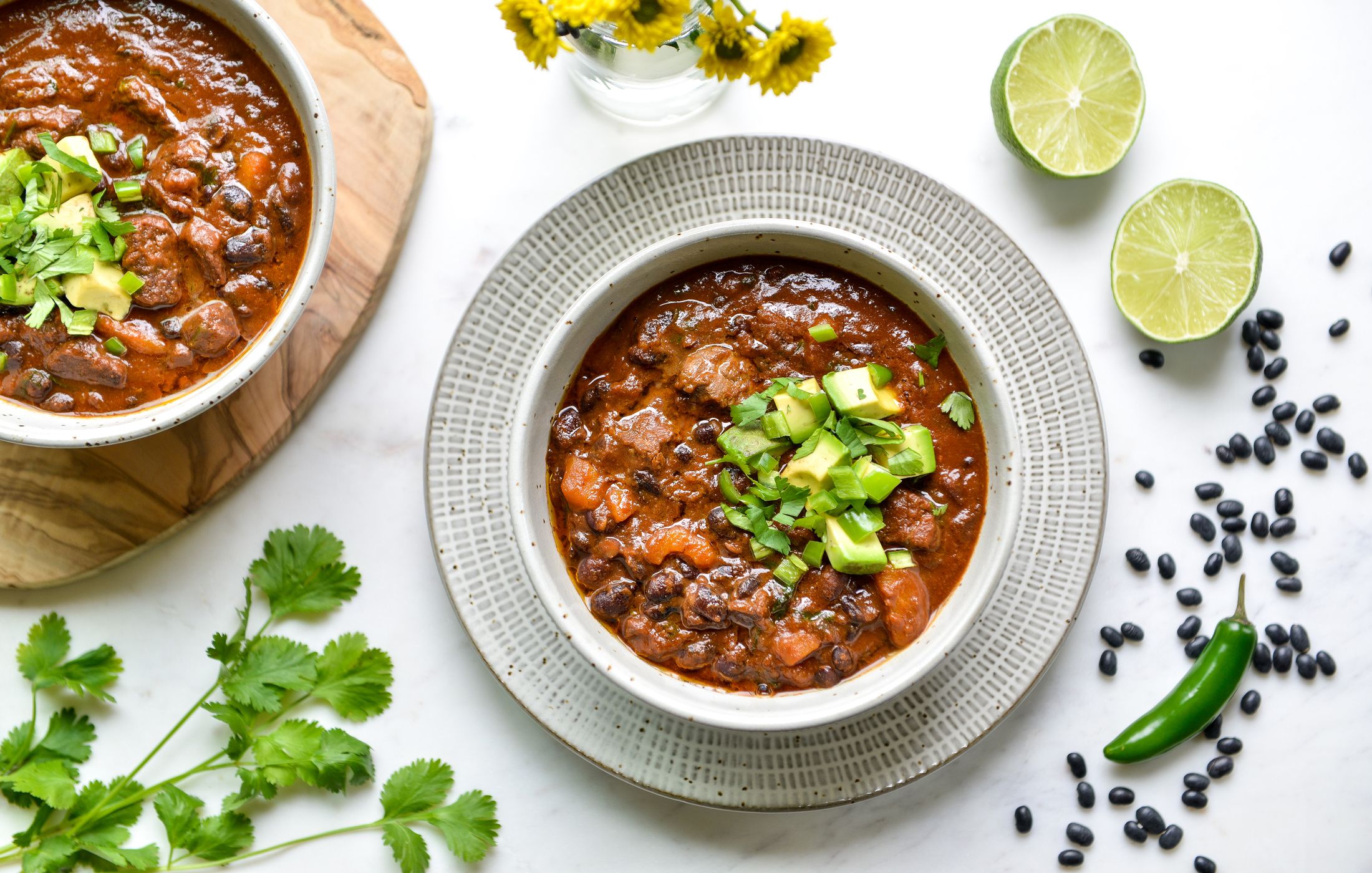 INSTANT POT BEEF AND BLACK BEAN CHILI-1