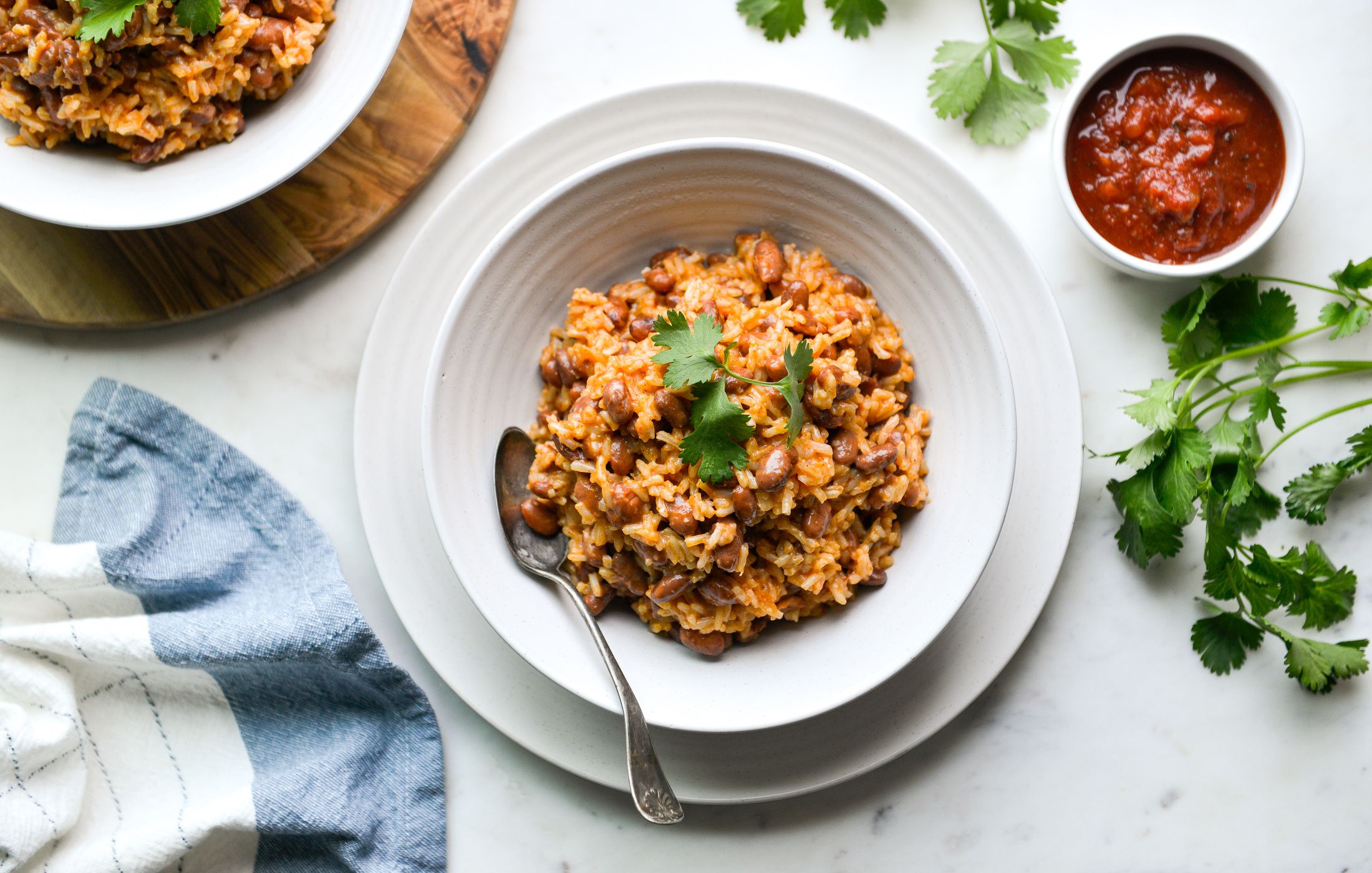 INSTANT POT CHEESY RICE AND BEANS-1