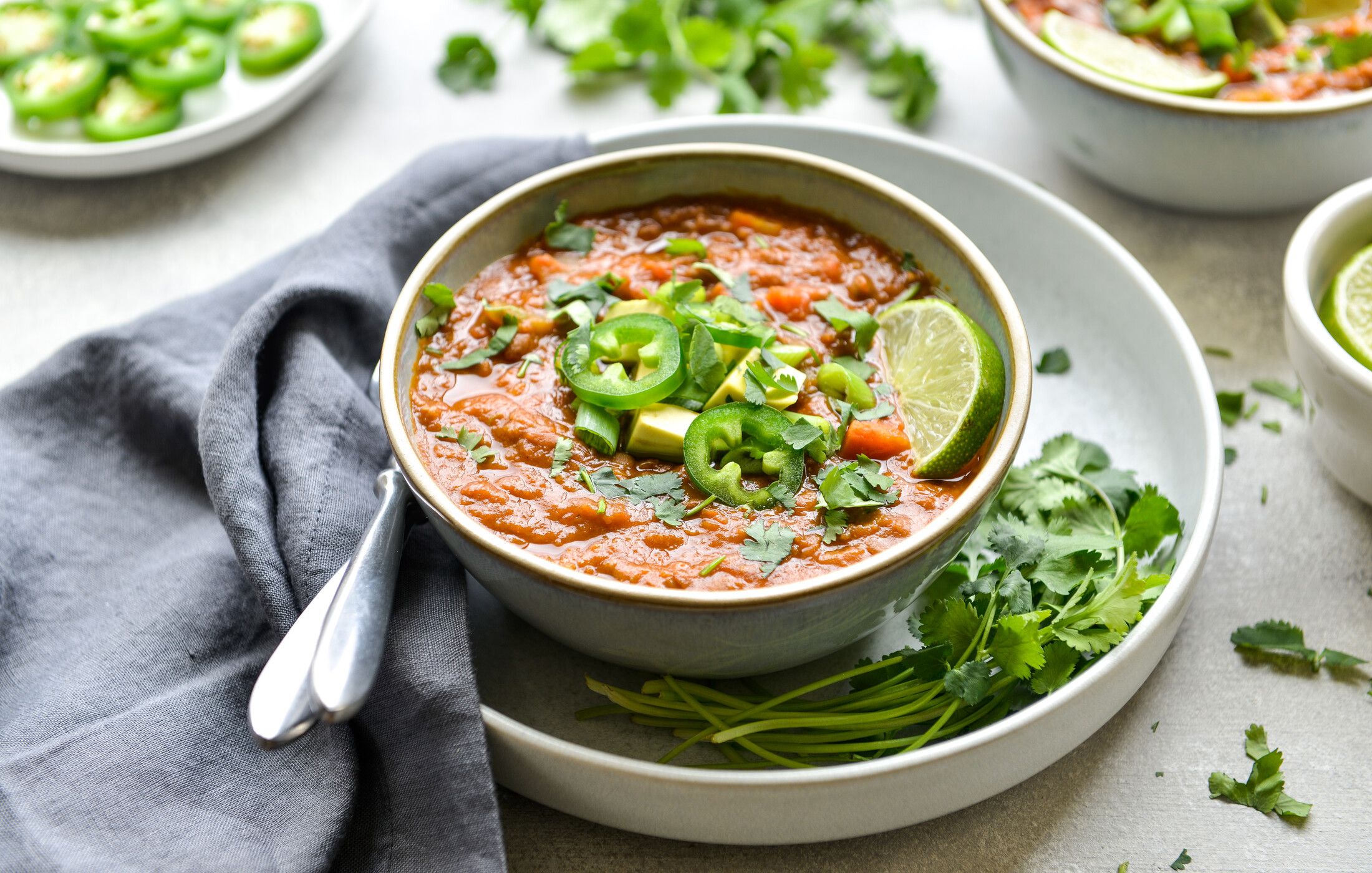 INSTANT POT VEGAN LENTIL CHILI-22