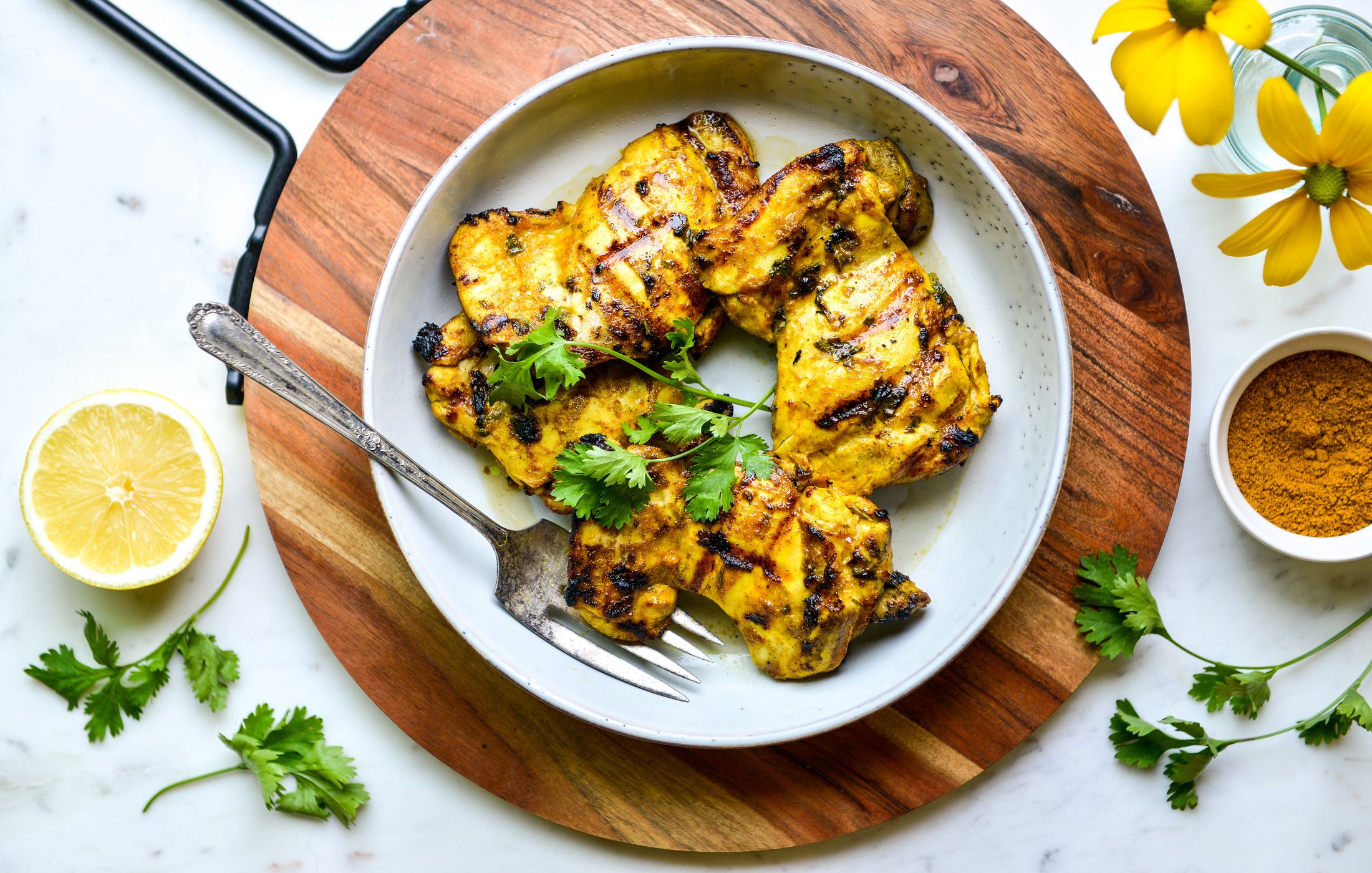 LEMON-CURRY GRILLED CHICKEN THIGHS-1