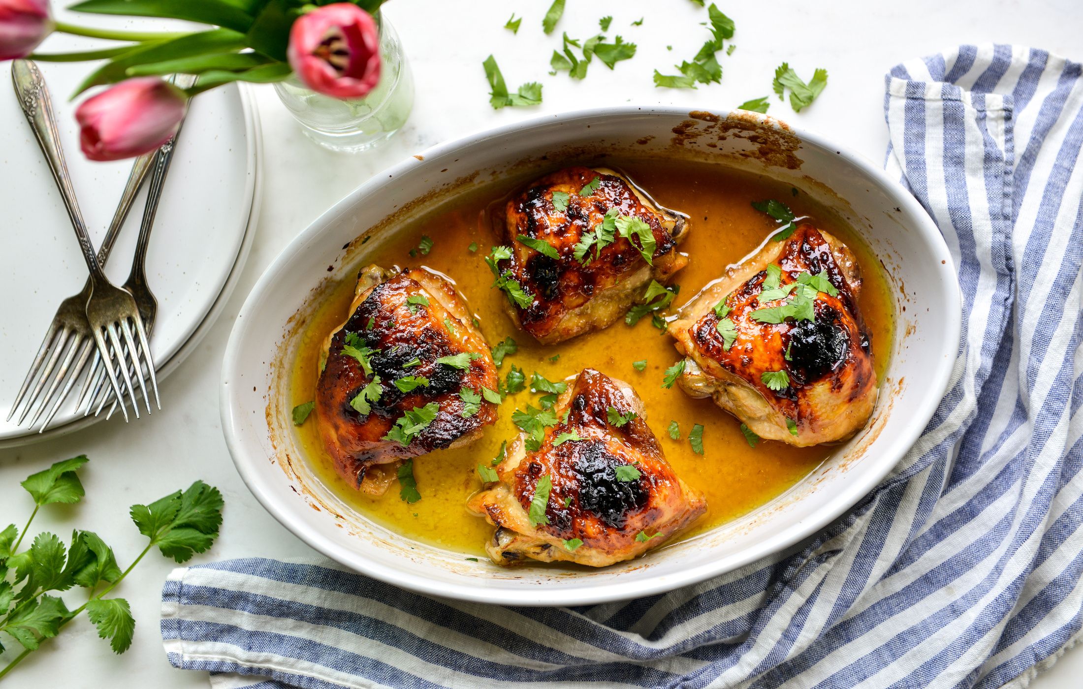 MAPLE-GINGER ROASTED CHICKEN THIGHS-1