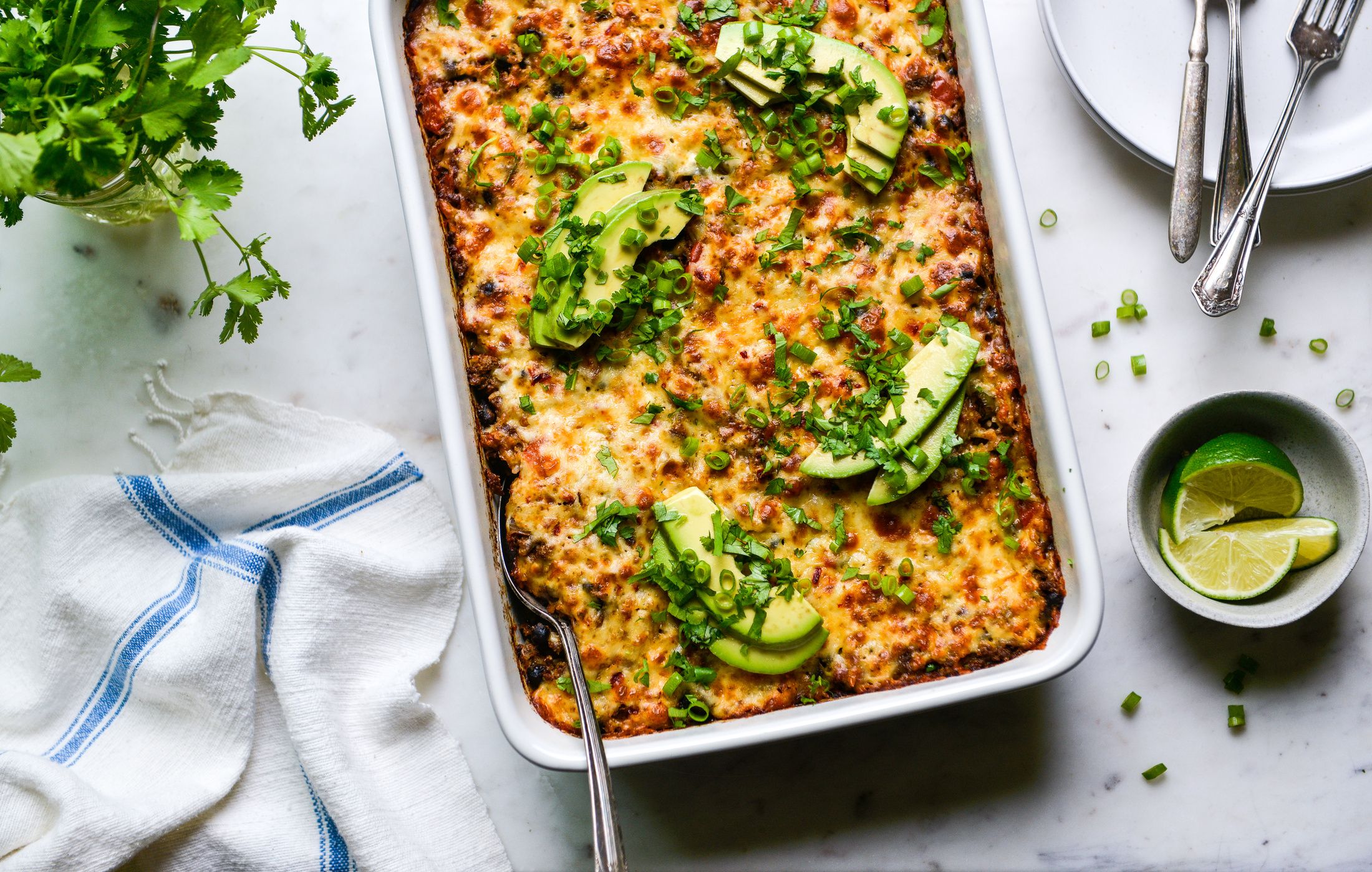 MEXICAN BEEF BLACK BEEN RICE CASSEROLE-2