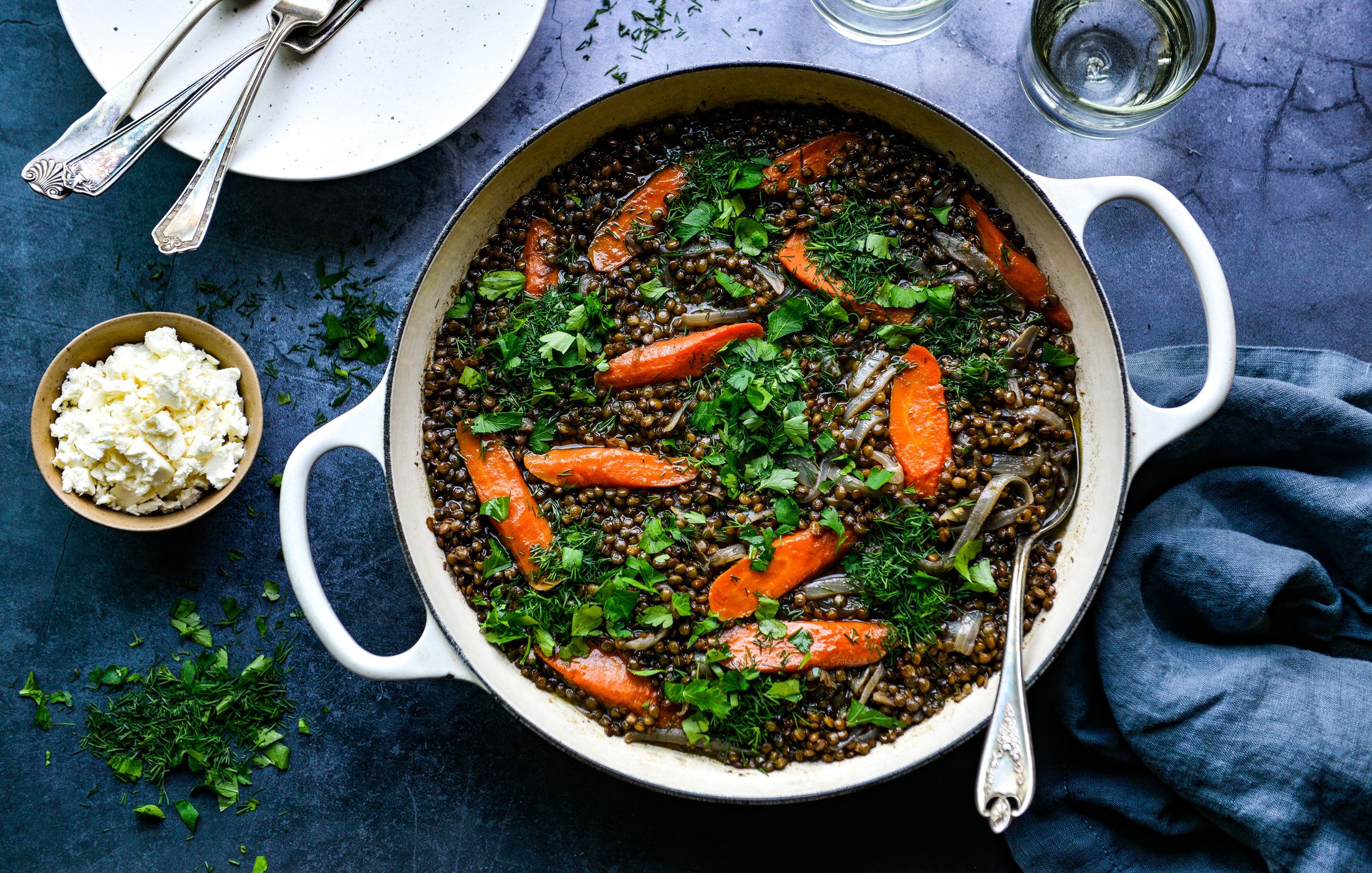 MIDDLE EASTERN BRAISED LENTILS AND CARROTS VEGAN