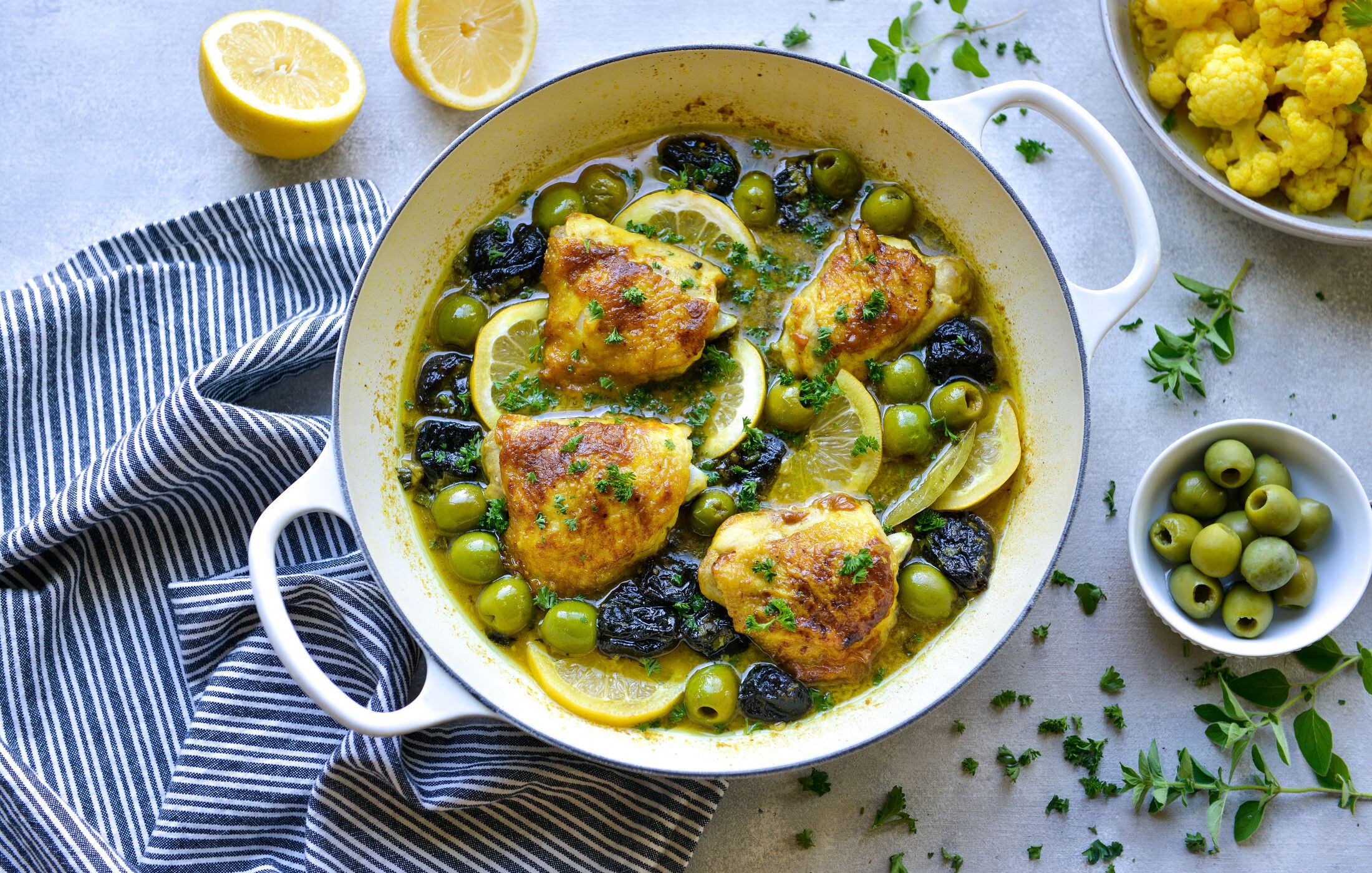MOROCCAN BRAISED CHICKEN WITH PRUNES AND OLIVES-1