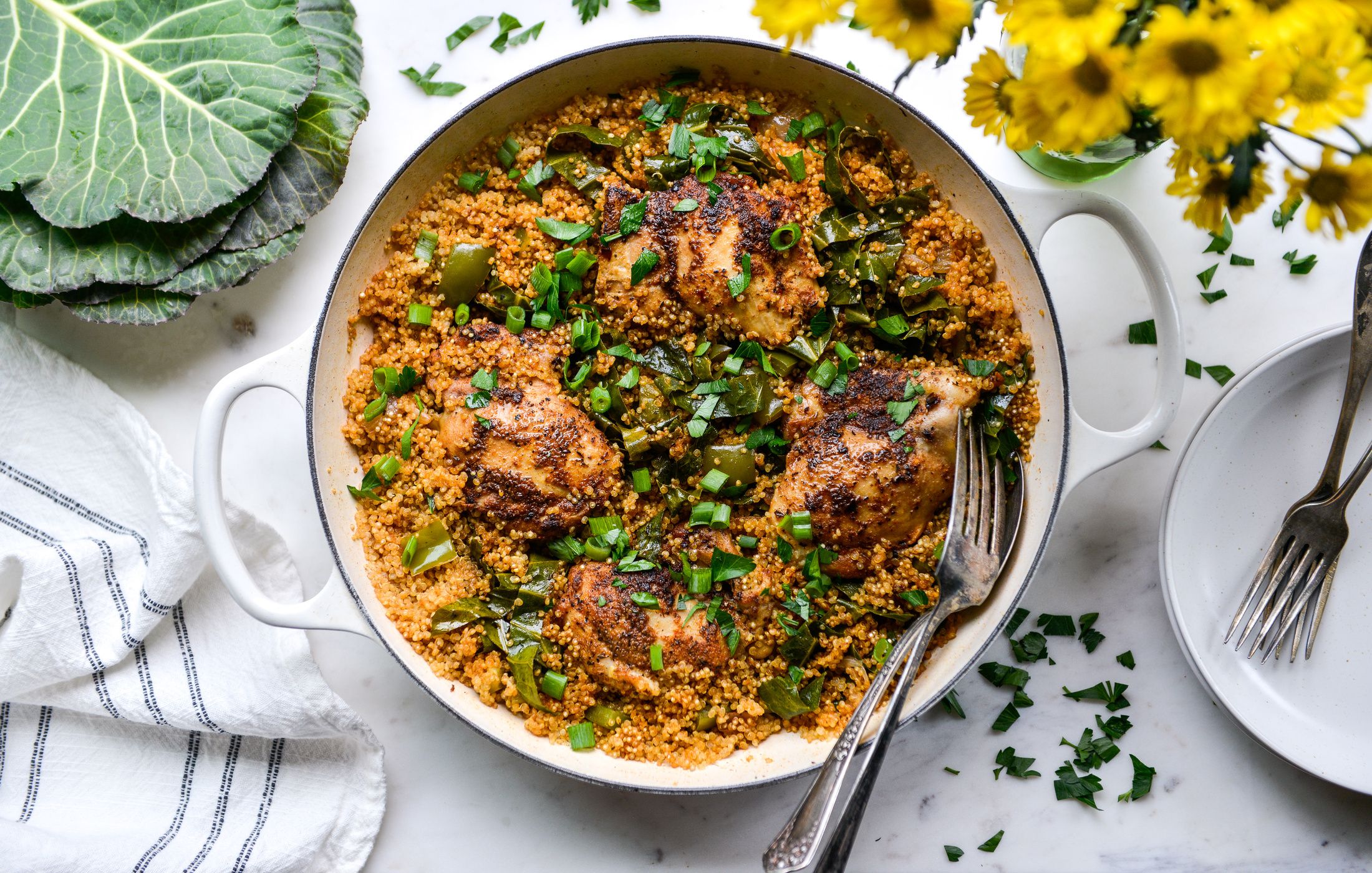 ONE-POT CAJUN CHICKEN AND QUINOA-1