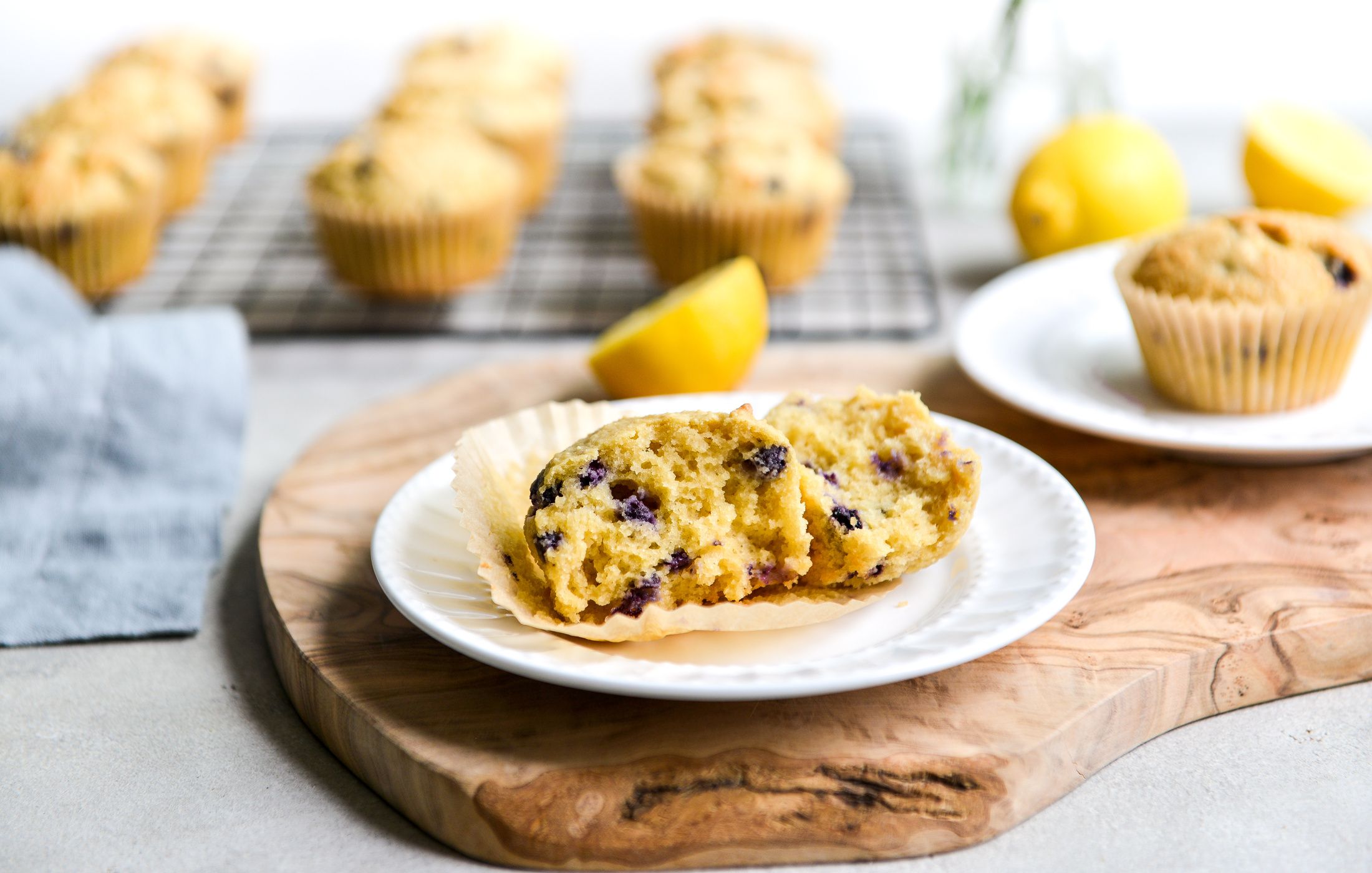 PALEO GRAIN-FREE LEMON-BLUEBERRY MUFFINS-1