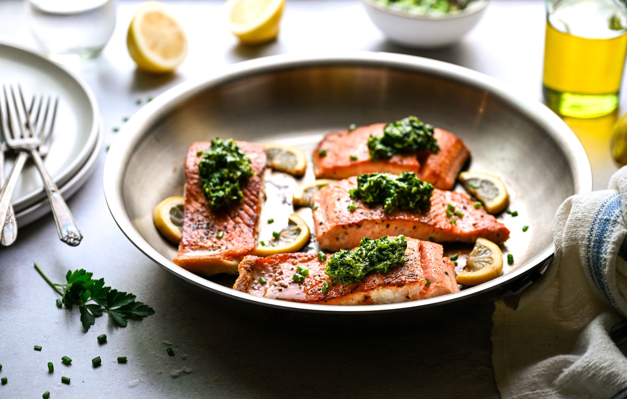 PAN SEARED WILD SALMON WITH HERB GREMOLATA-2