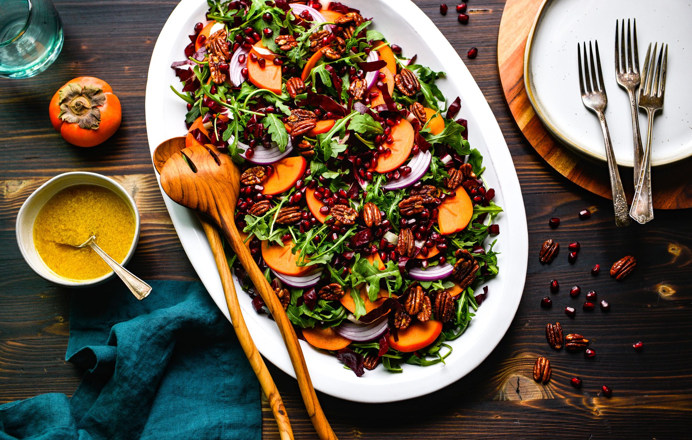 PERSIMMON-POMEGRANATE-ARUGULA-SALAD-CIDER-CITRUS-VINAIGRETTE-11