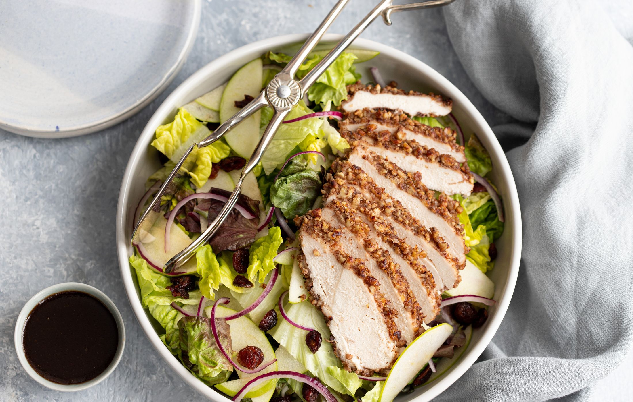 Pecan Crusted Chicken and Apple Salad-2