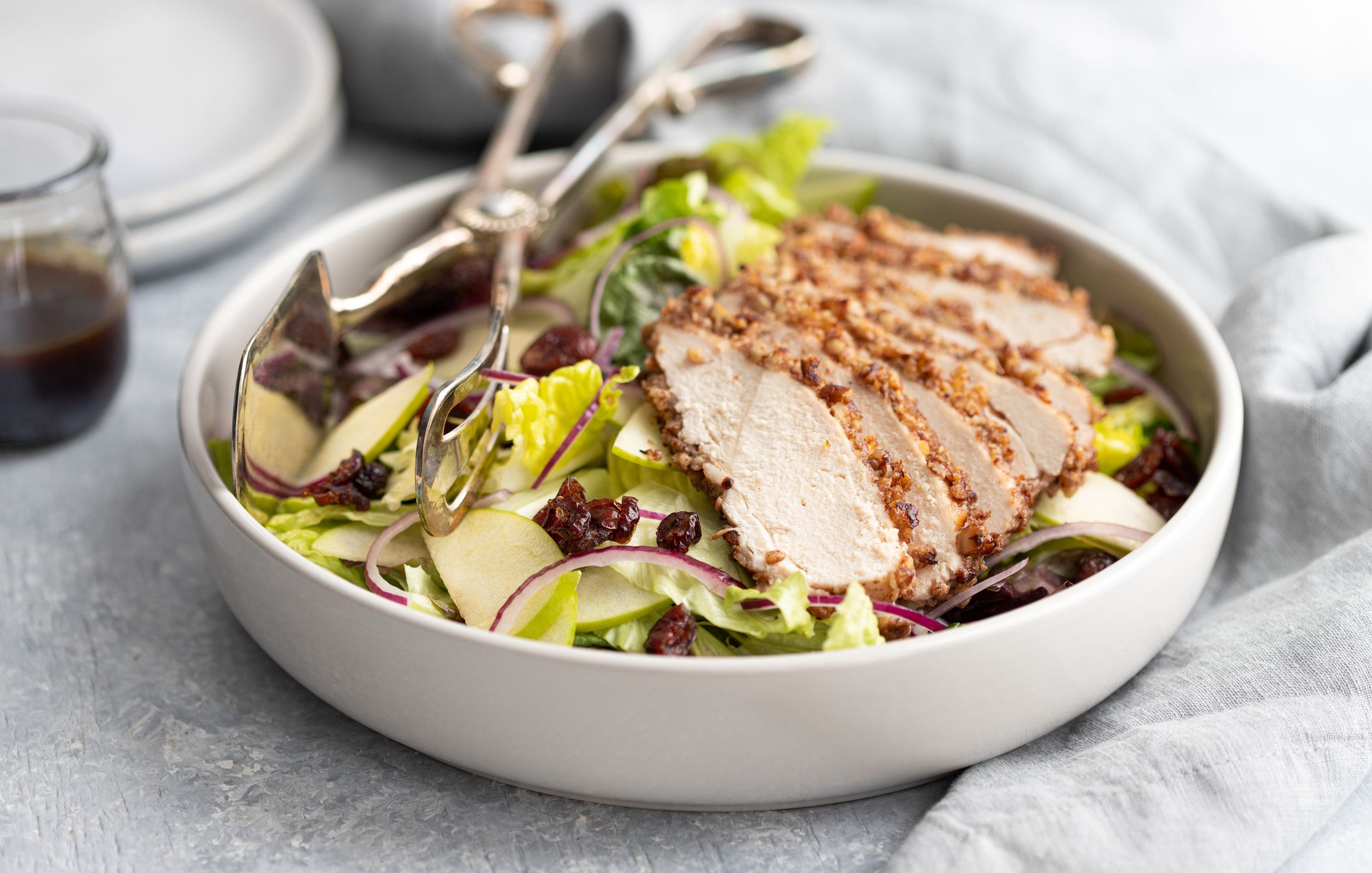 Pecan Crusted Chicken and Apple Salad