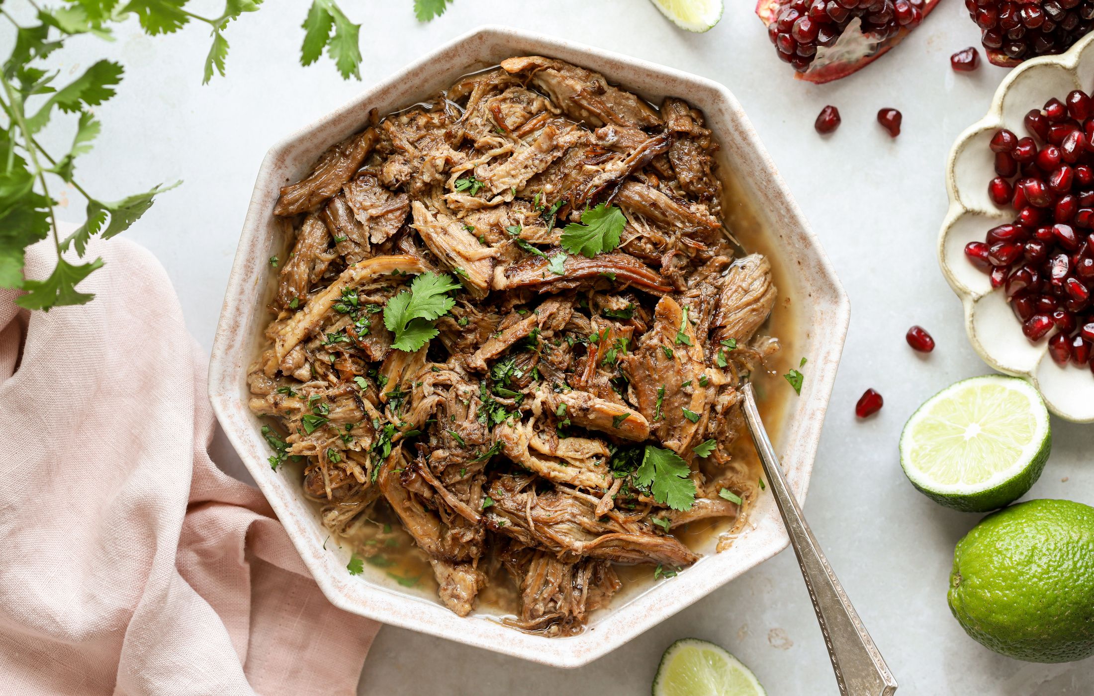 Pomegranate Pulled Pork.