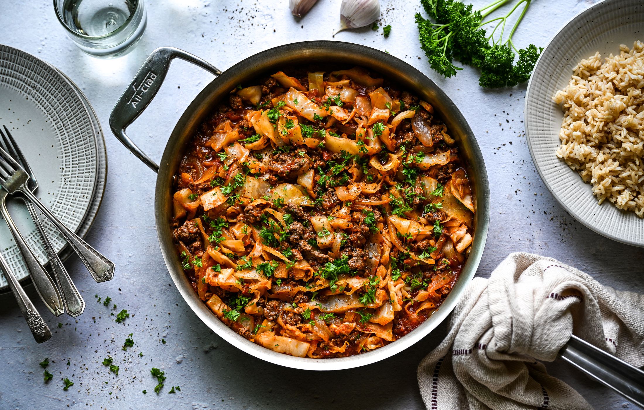 QUICK EASY BEEF CABBAGE SKILLET RECIPE LOW-CARB-1