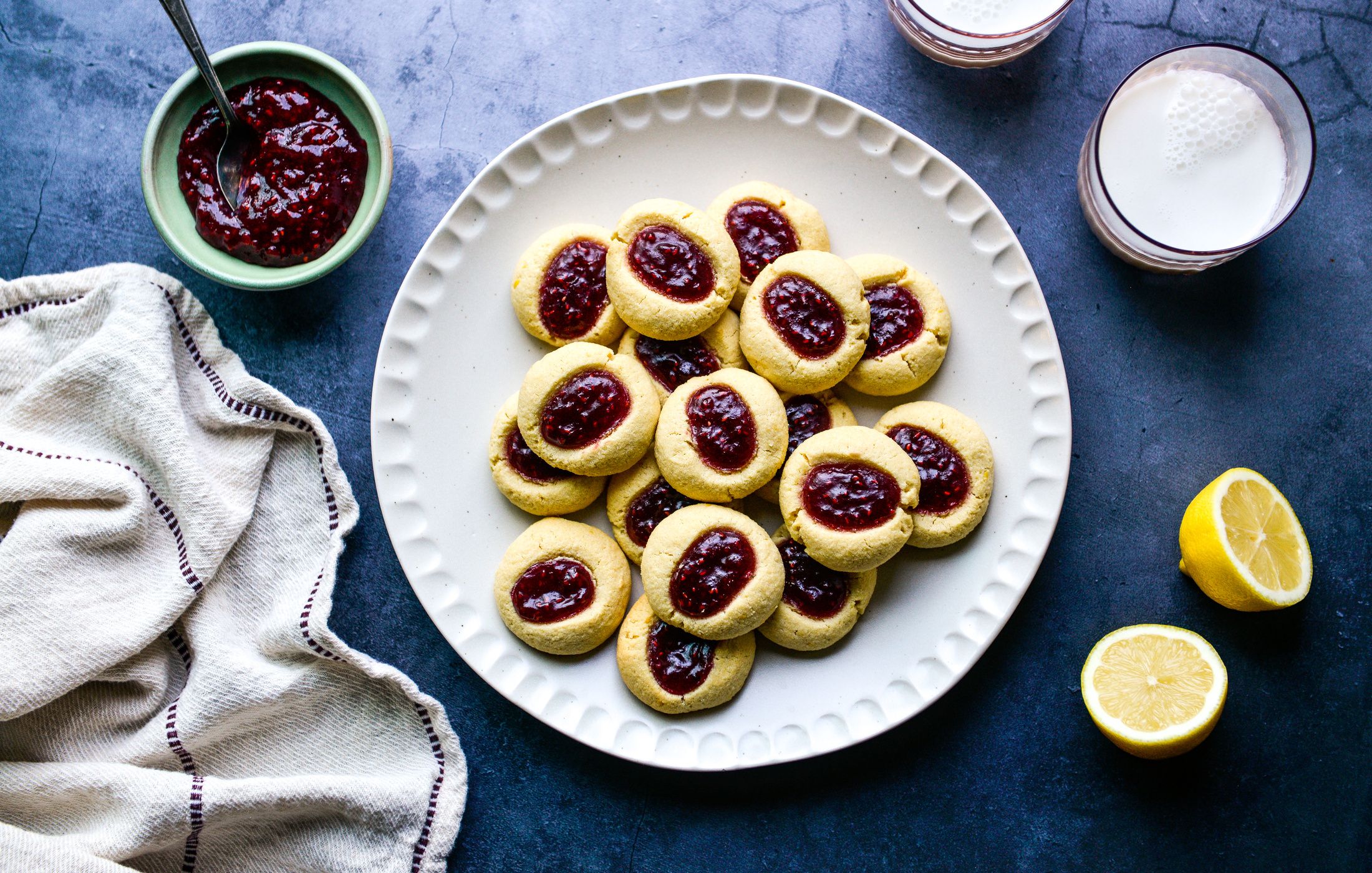 RASPBERRY-LEMON THUMBPRINT COOKIES GLUTEN-FREE-1