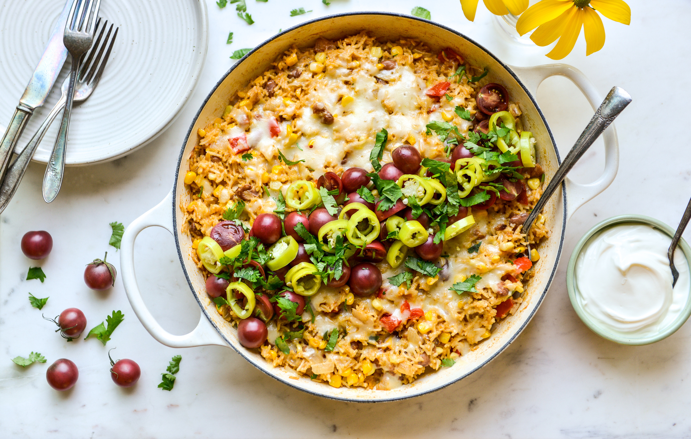 RICE CORN BEAN STOVETOP CASSEROLE-1
