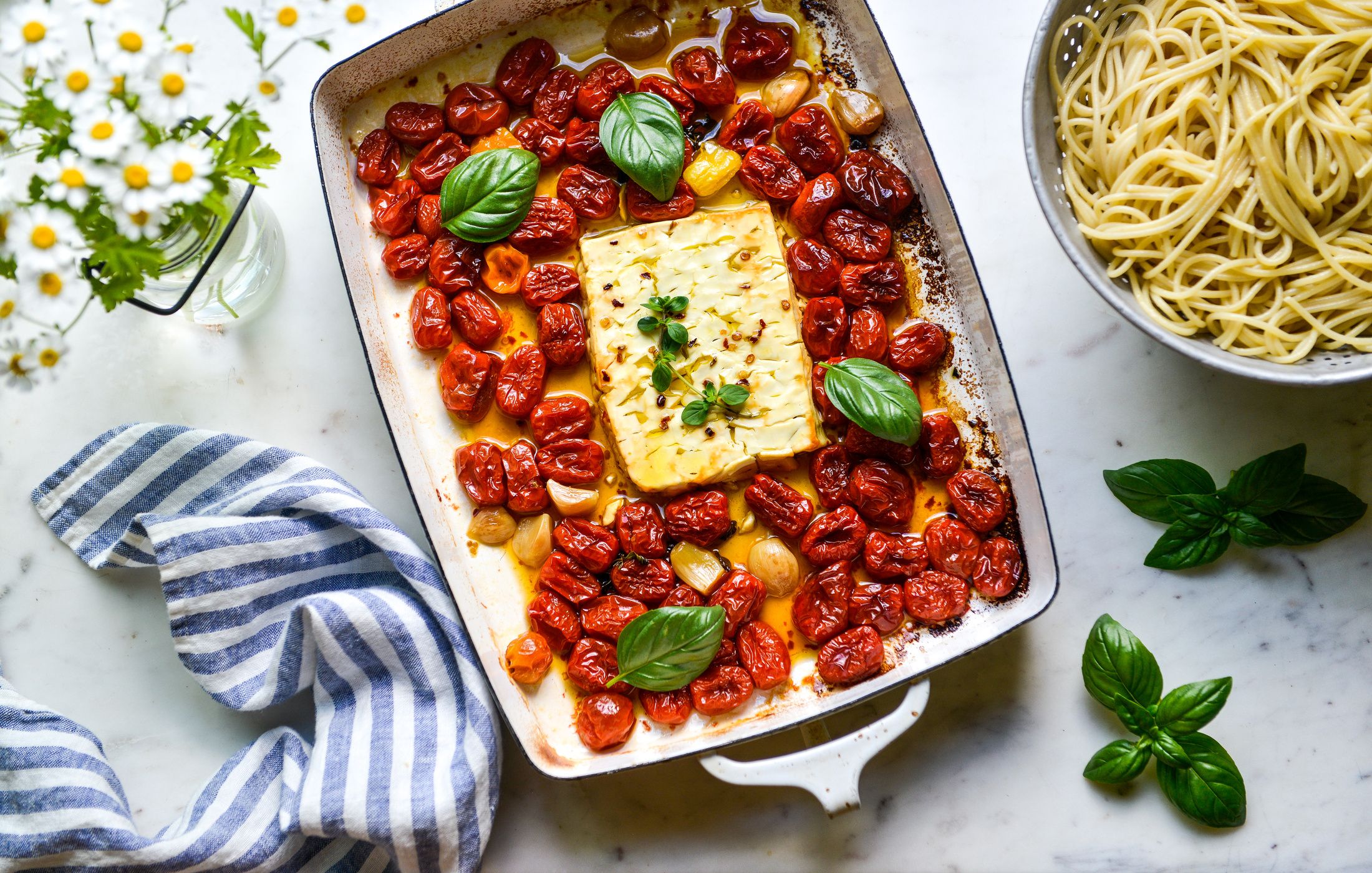 ROASTED CHERRY TOMATO FETA PASTA-2
