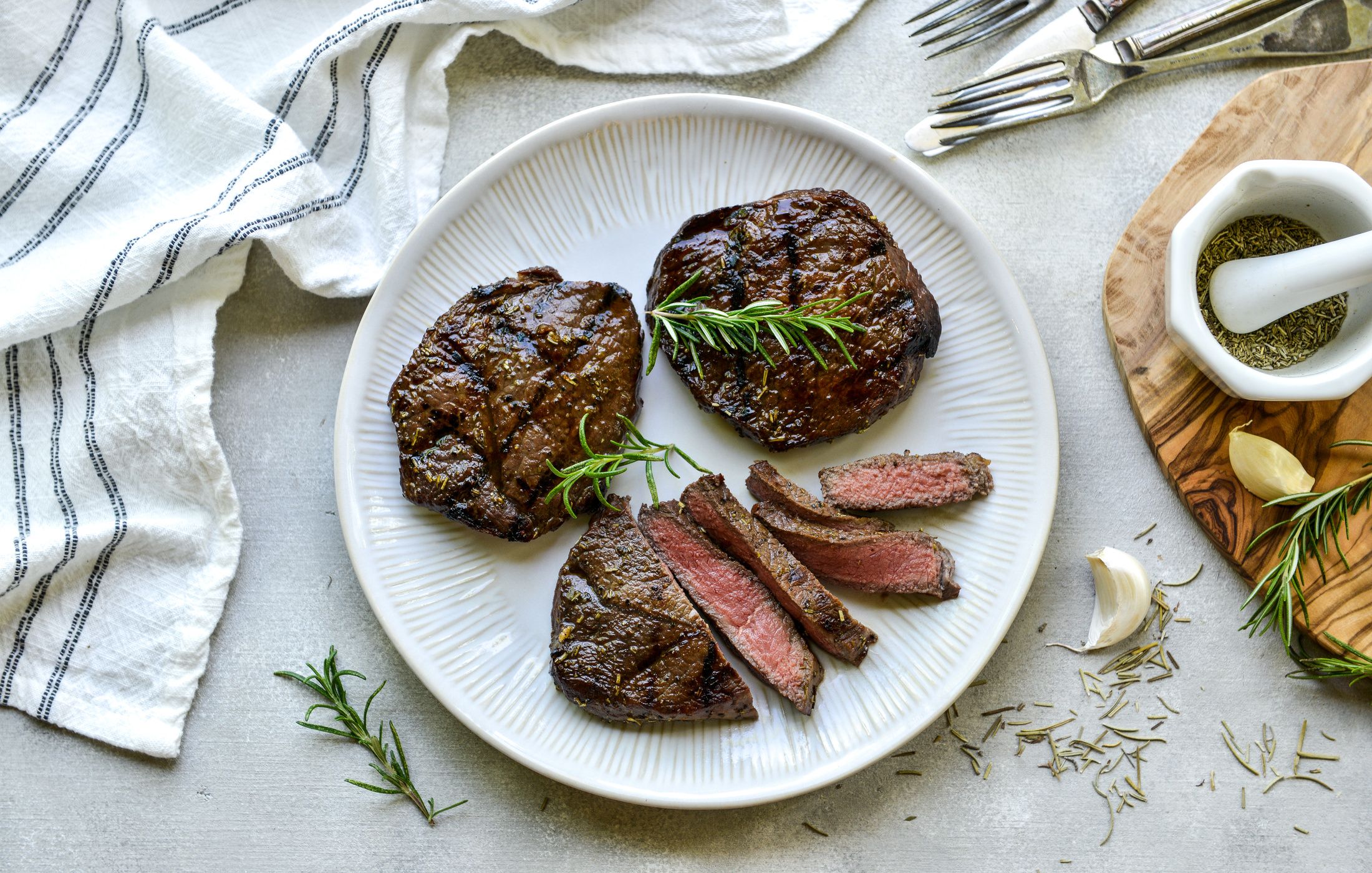 Rosemary-Balsamic Marinated Steaks | Nourishing Meals®