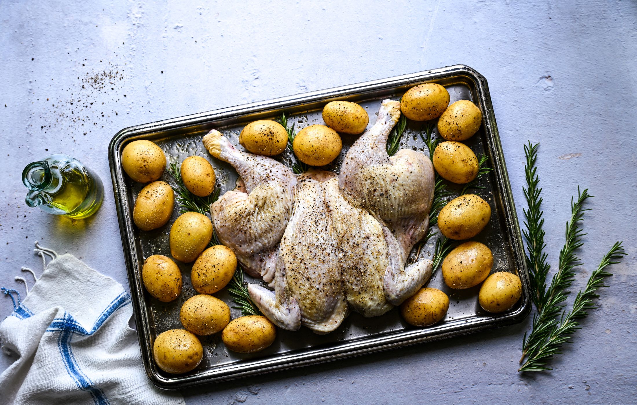 ROSEMARY ROASTED SPATCHCOCKED CHICKEN AND POTATOES-2