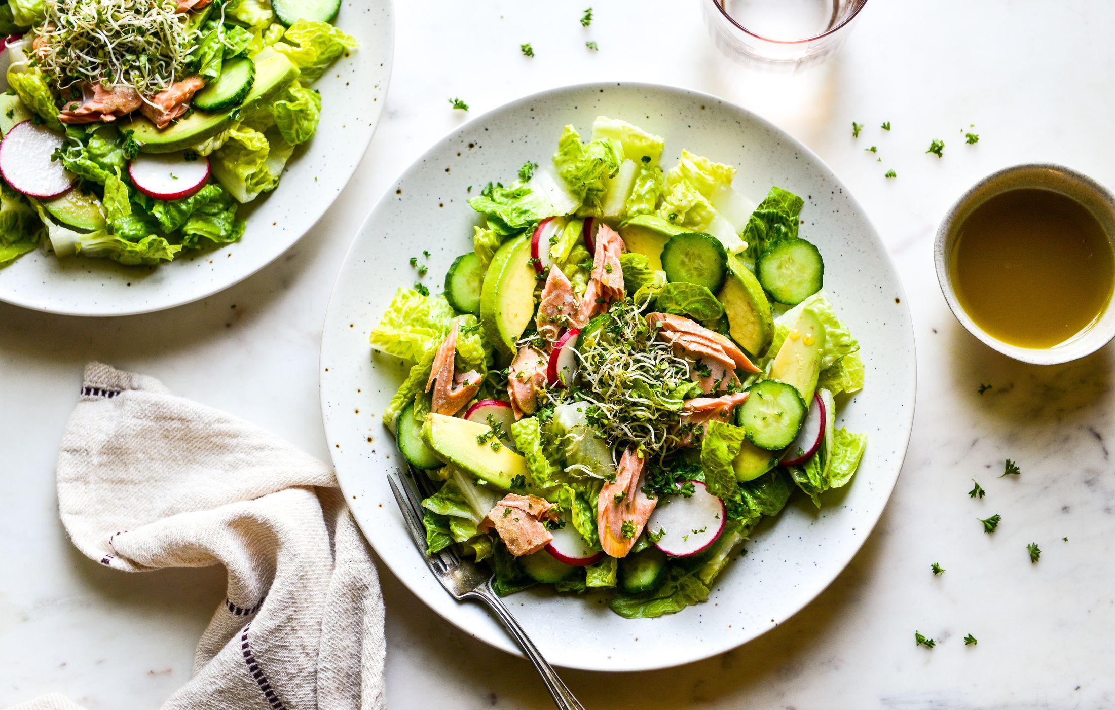 SALMON CUCUMBER RADISH DETOX SALAD-1