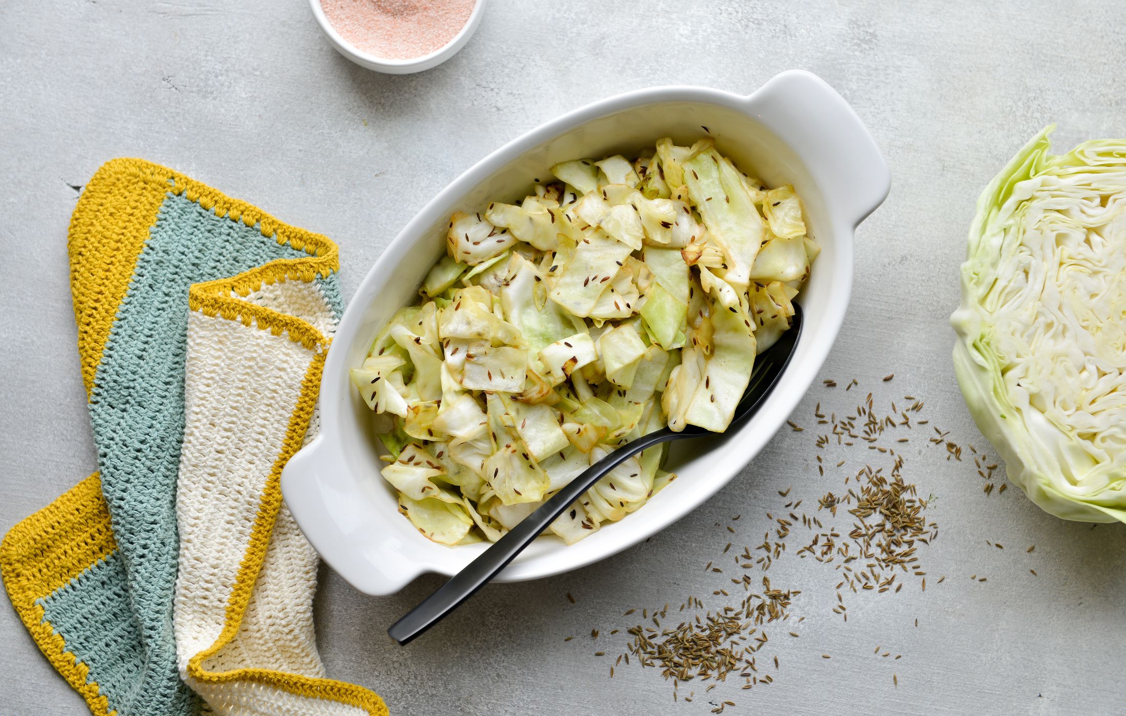 SAUTÉED CABBAGE WITH CUMIN SEEDS