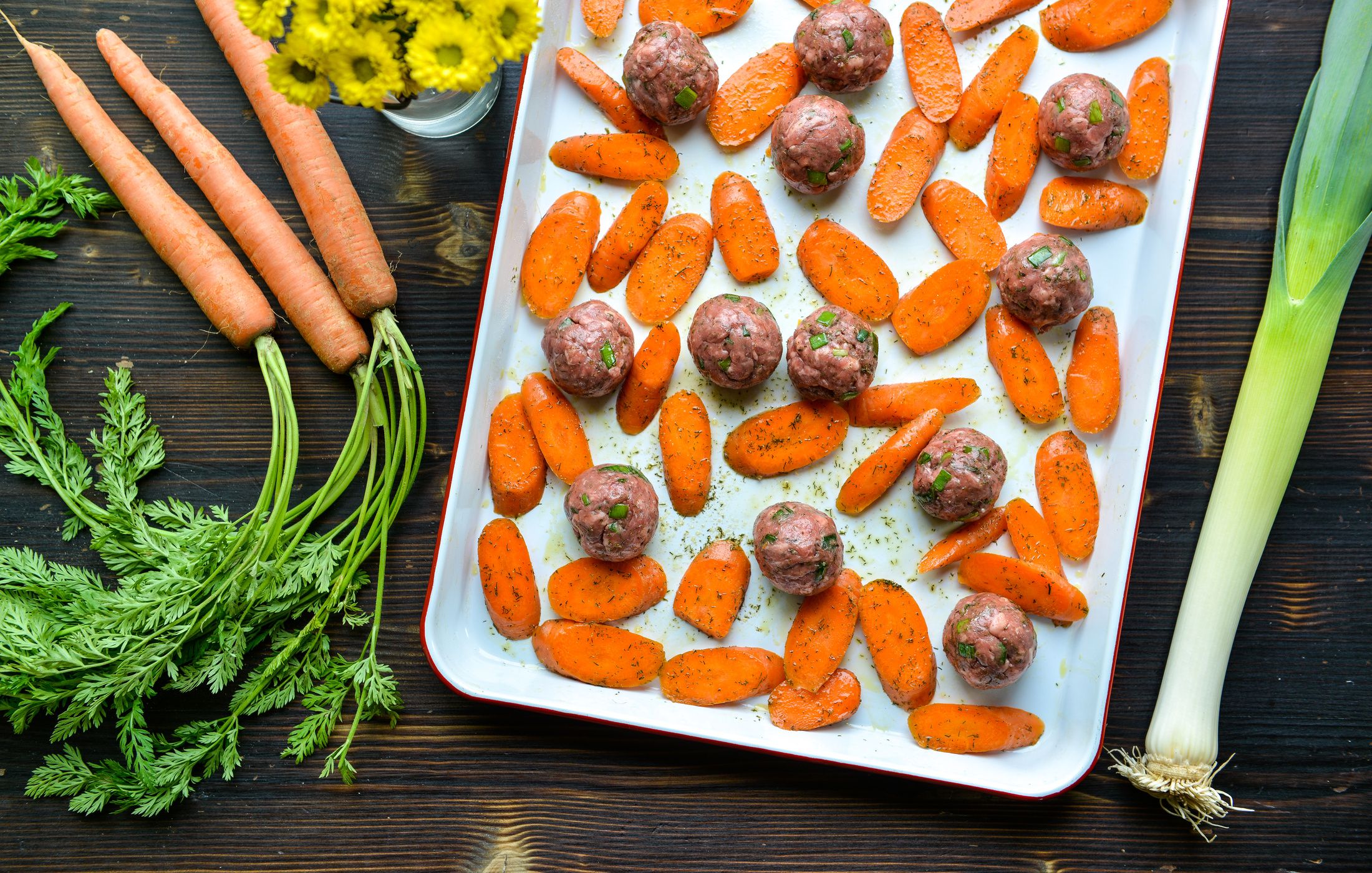 SHEET PAN LAMB AND LEEK MEATBALLS-2