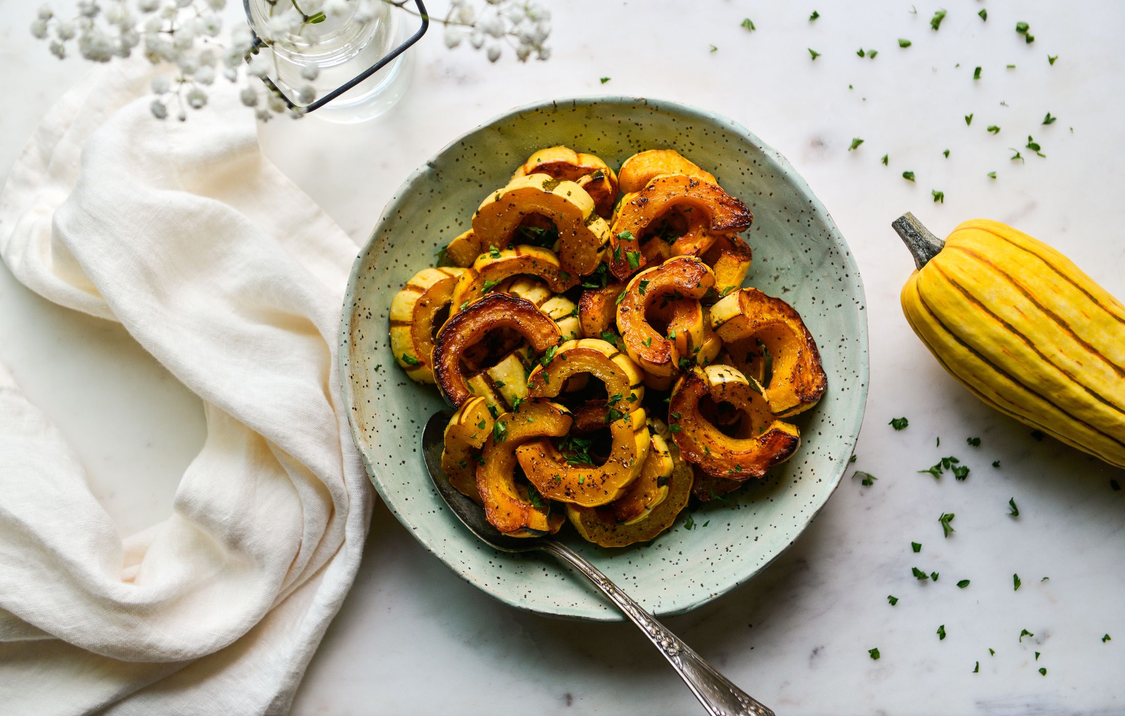 SIMPLE ROASTED DELICATA SQUASH-1