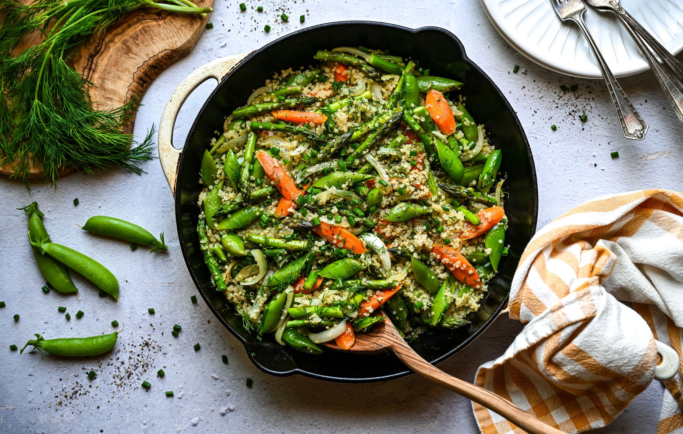 SKILLET QUINOA AND SPRING VEGETABLE PILAF-ELIMINATION-DIET-2
