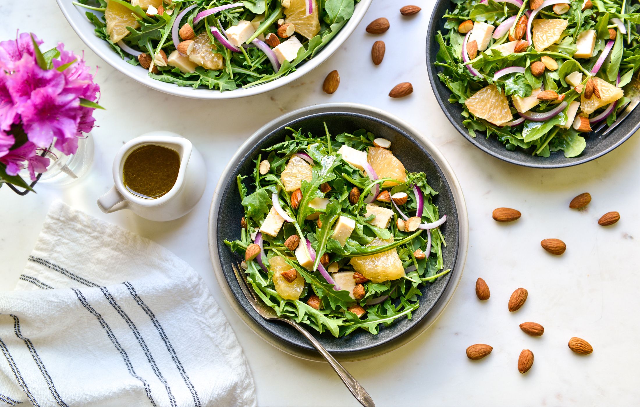 SMOKED GOAT CHEESE GRAPEFRUIT ARUGULA SALAD-1