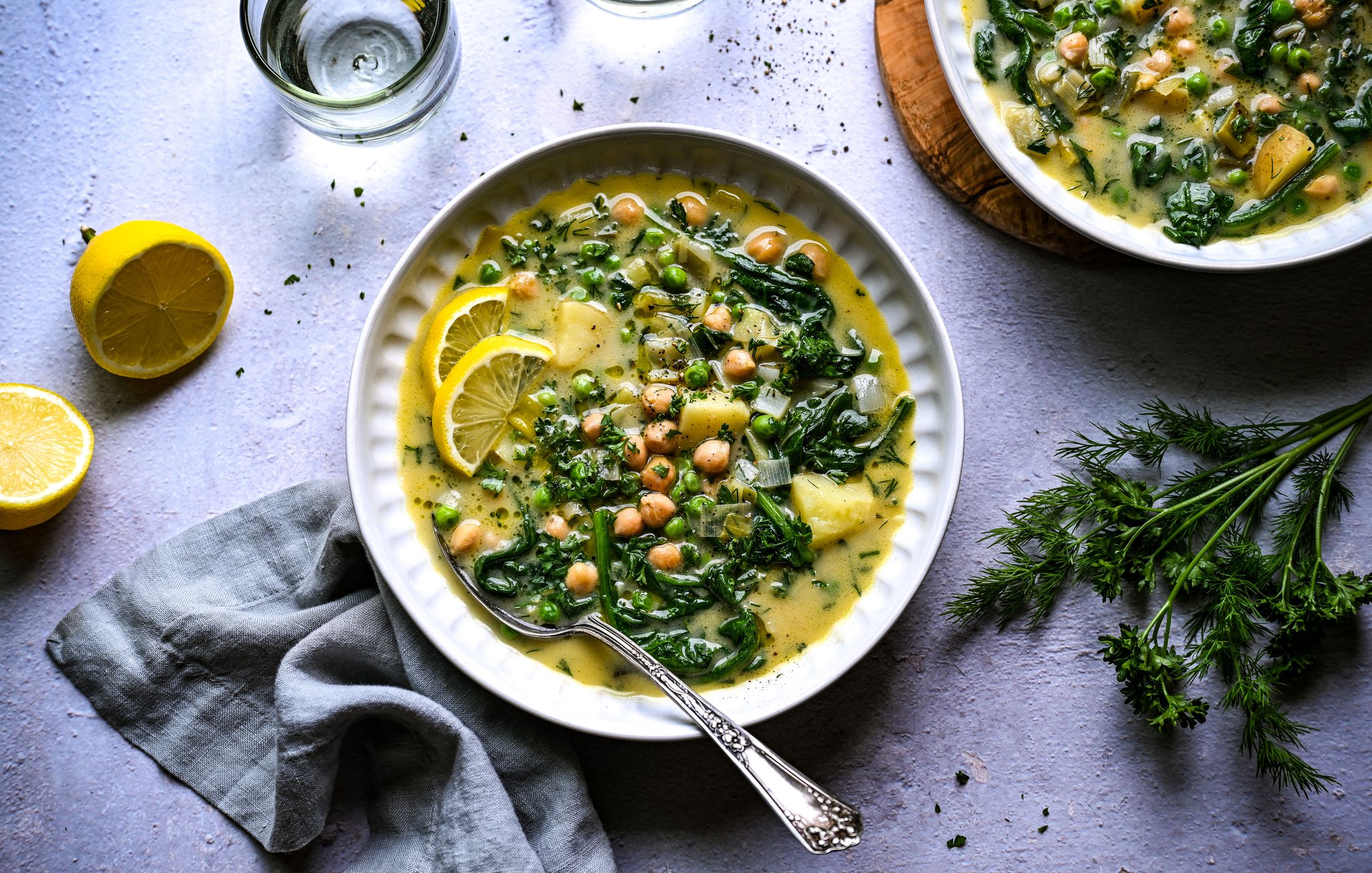 SPRING HERB CHICKPEA AND POTATO SOUP VEGAN-DAIRY-FREE-2
