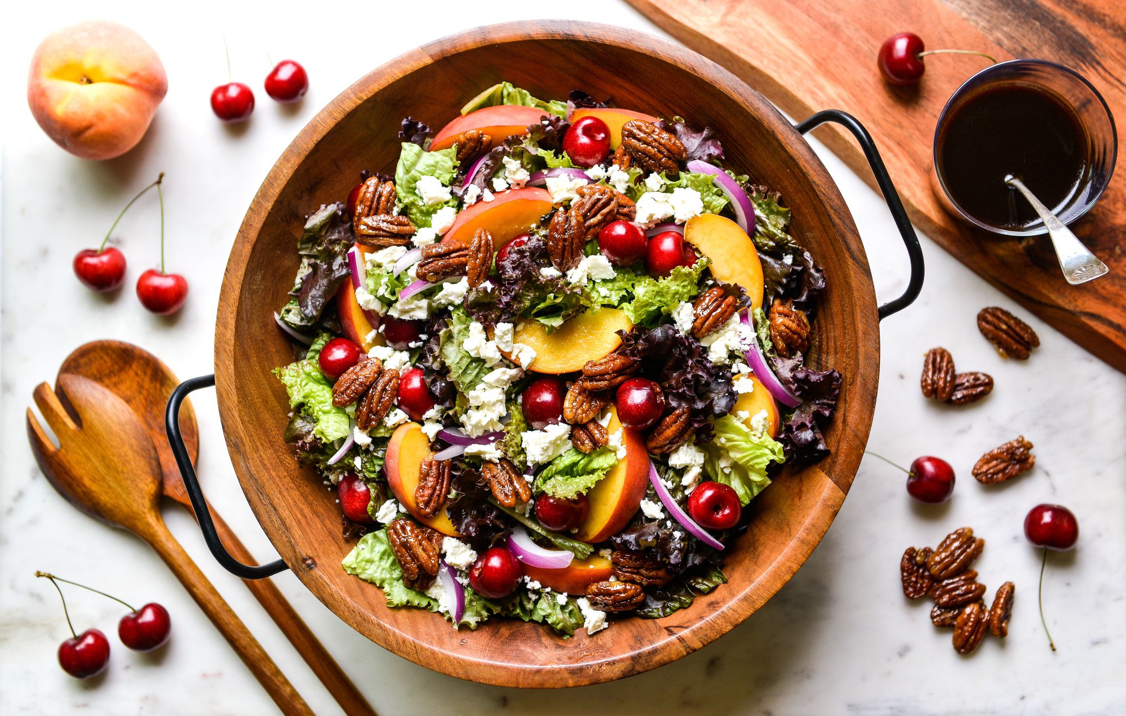 STONE FRUIT SALAD DIJON PECANS BALSAMIC VINAIGRETTE-1