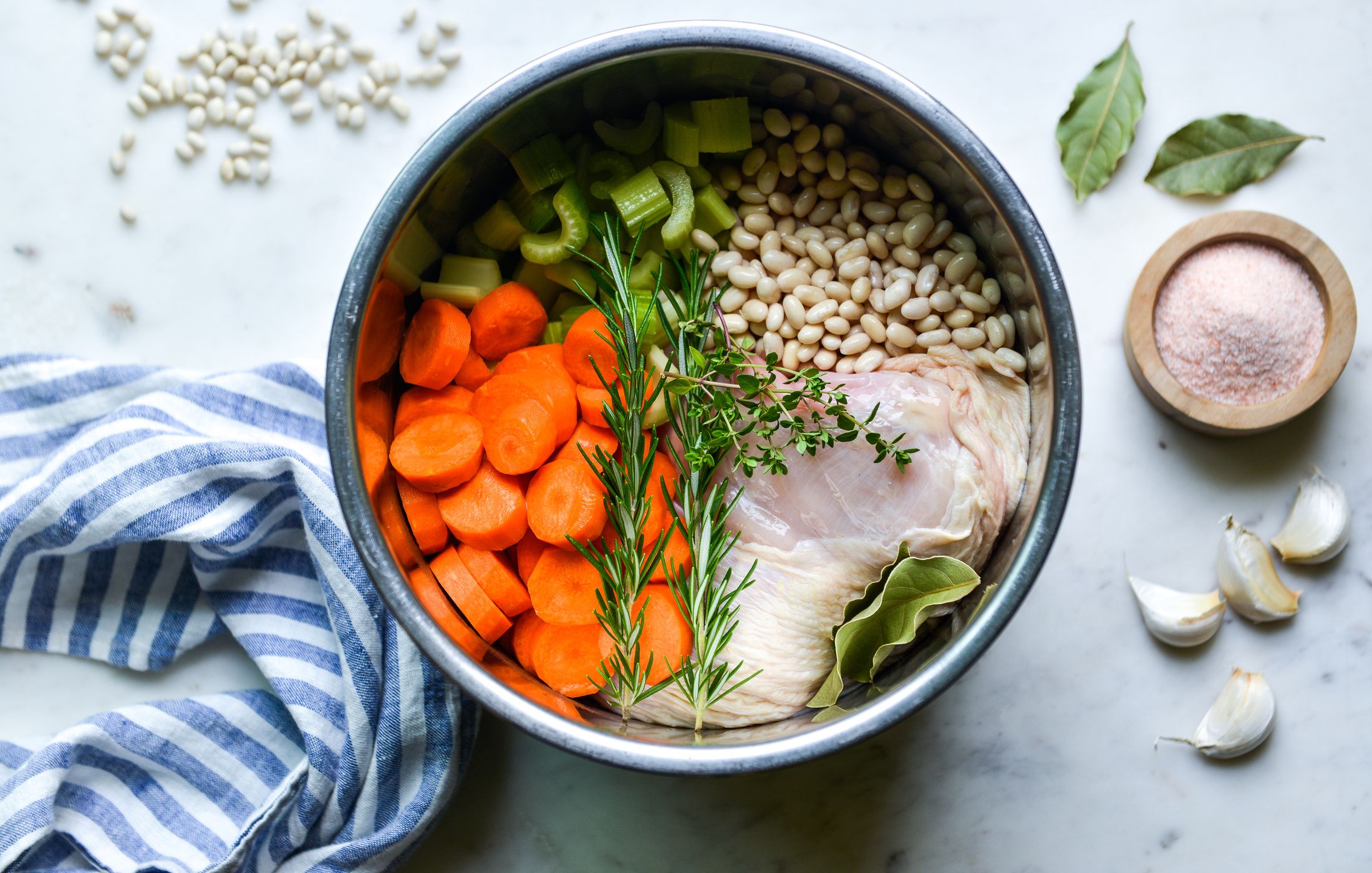 SUMMER VEGETABLE CHICKEN NAVY BEAN SOUP-1