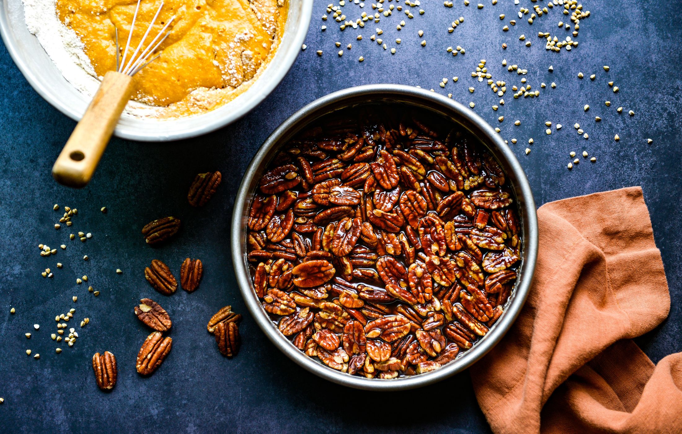SWEET POTATO PECAN BUCKWHEAT UPSIDE DOWN CAKE GLUTEN-FREE DAIRY-FREE EGG-FREE-3