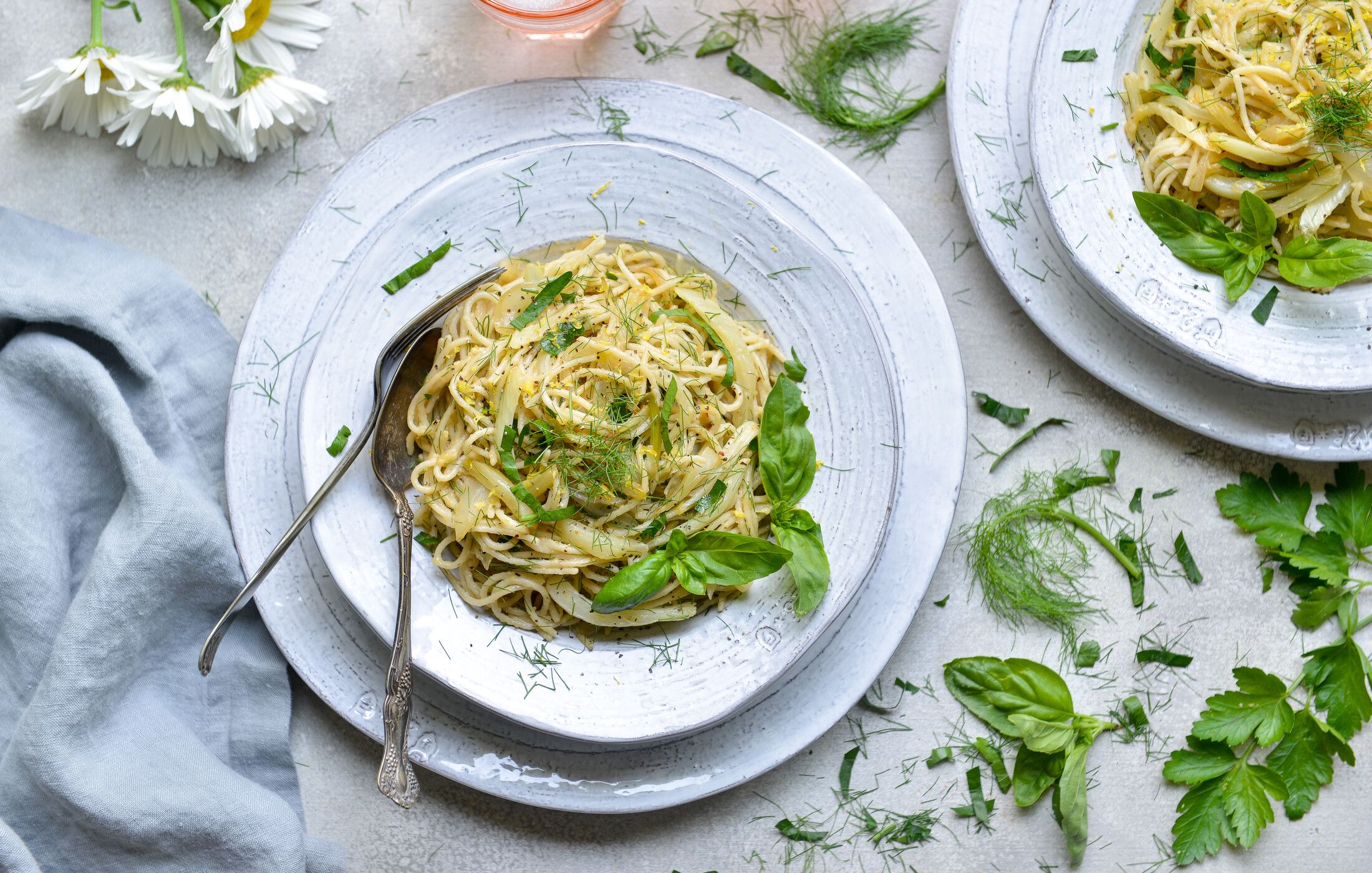 Sautéed Fennel and Sweet Onion Spaghetti-1