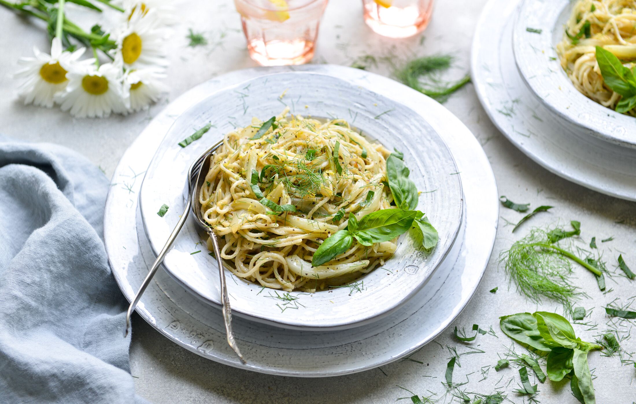 Sautéed Fennel and Sweet Onion Spaghetti-2