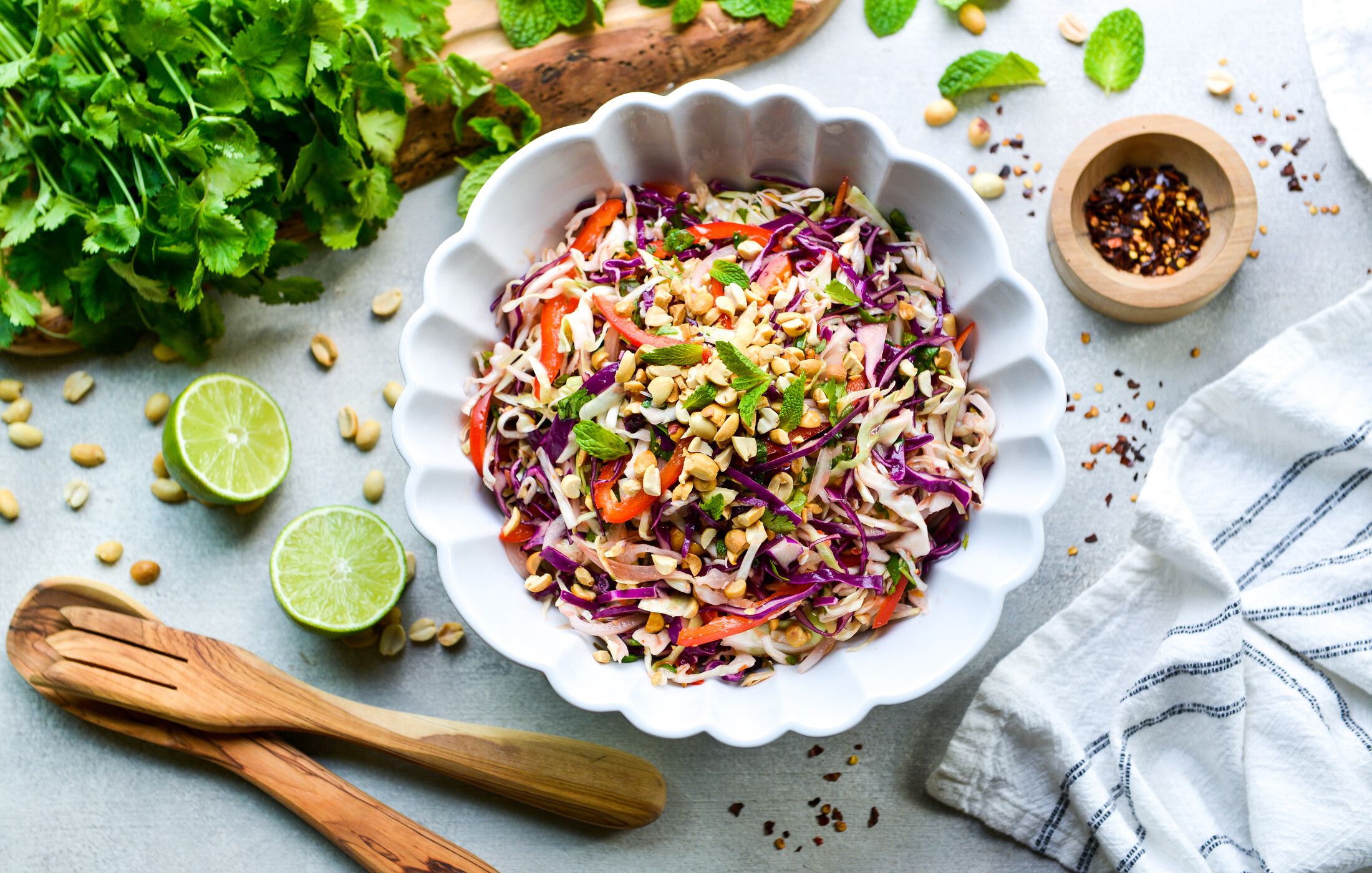 THAI CABBAGE AND PEANUT SLAW-1