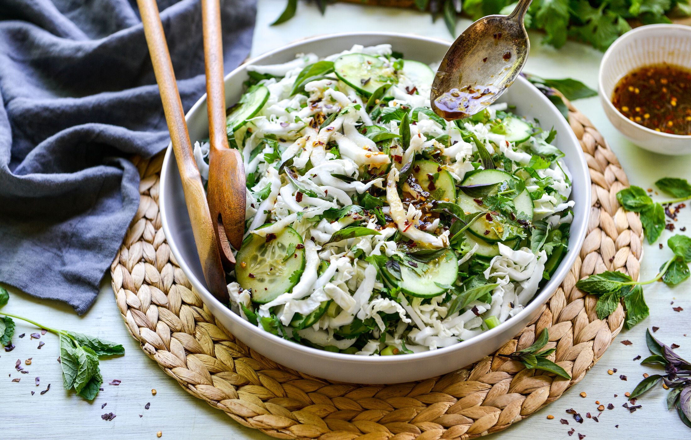 THAI NAPA CABBAGE CUCUMBER SALAD WITH LIME DRESSING-1
