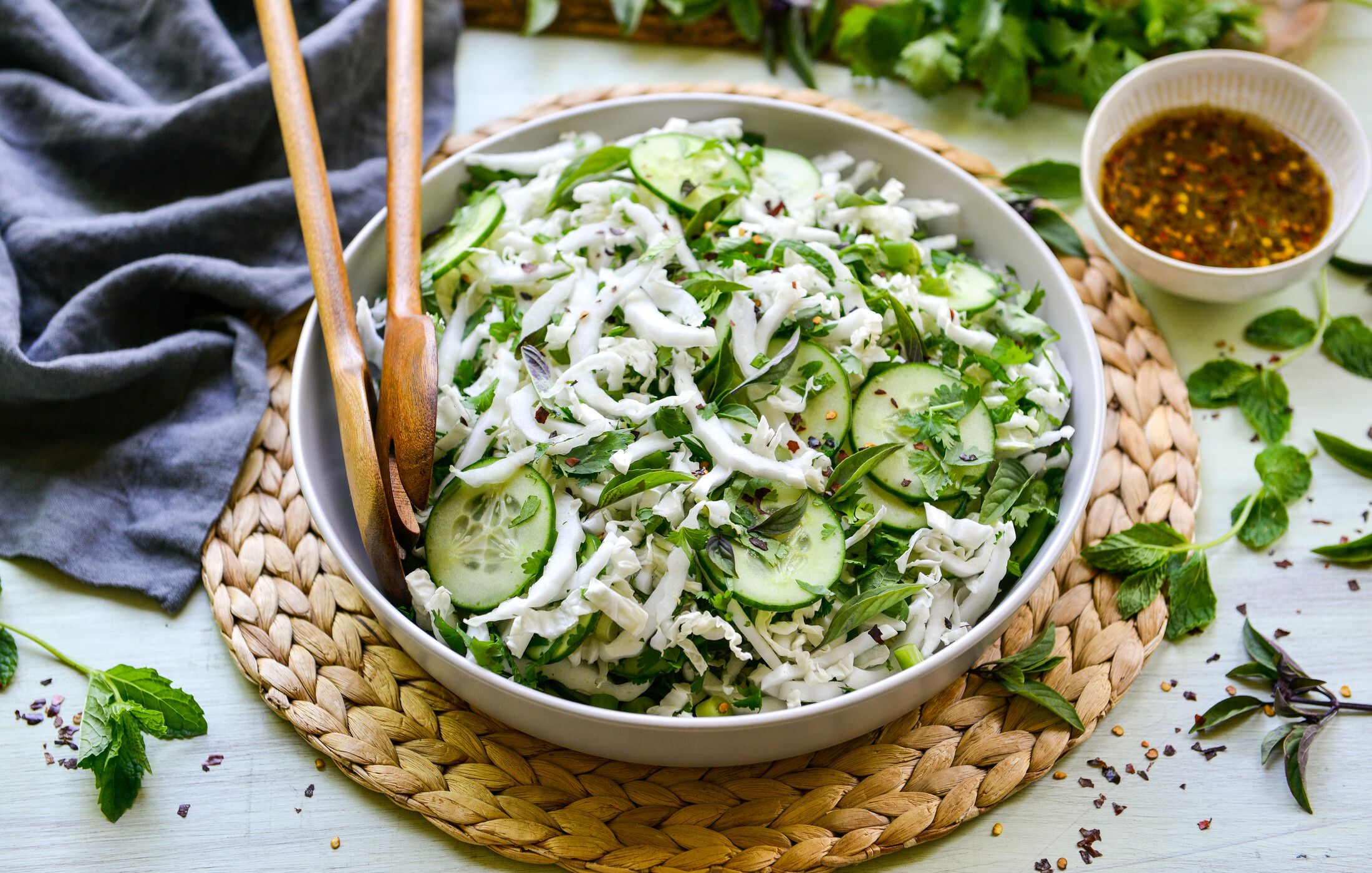 THAI NAPA CABBAGE CUCUMBER SALAD WITH LIME DRESSING-2