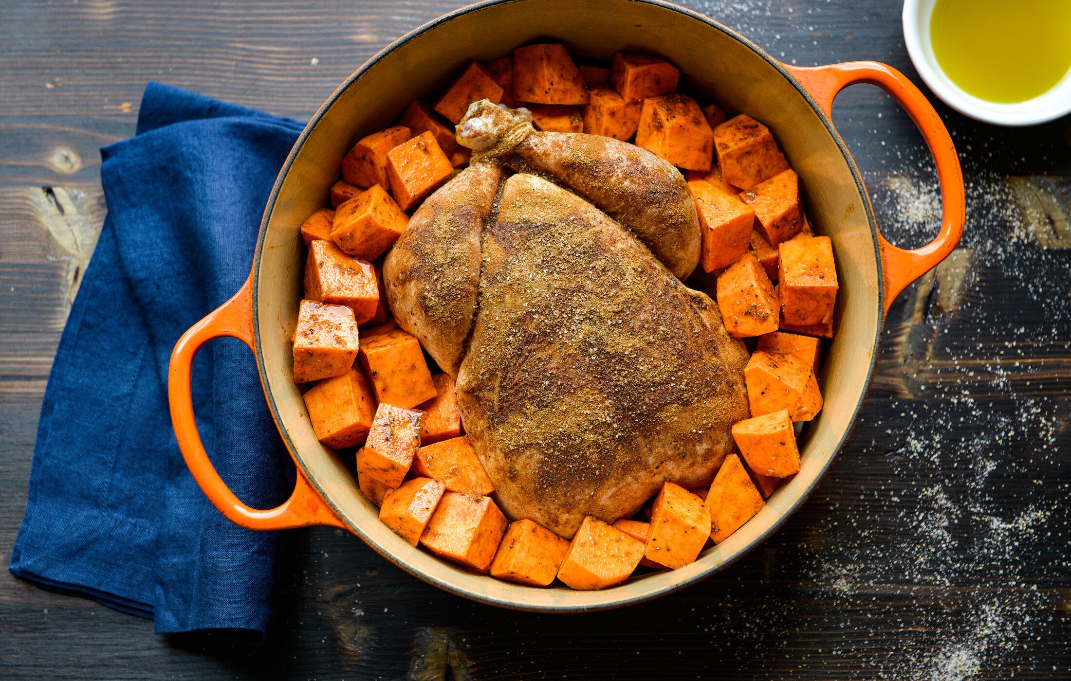 WHOLE ROASTED SPICED CHICKEN AND SWEET POTATOES-2