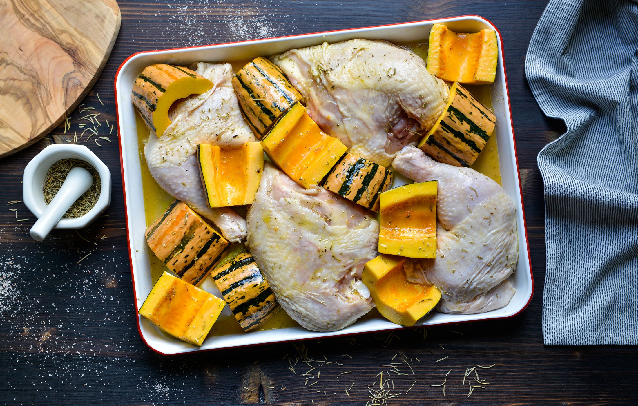 sheet pan roasted chicken and winter squash-2